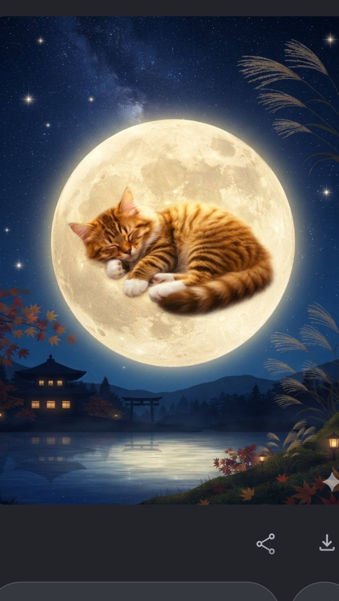 🐱🐾お月見🎑🐇🌕🌾🐱🐾ニャ