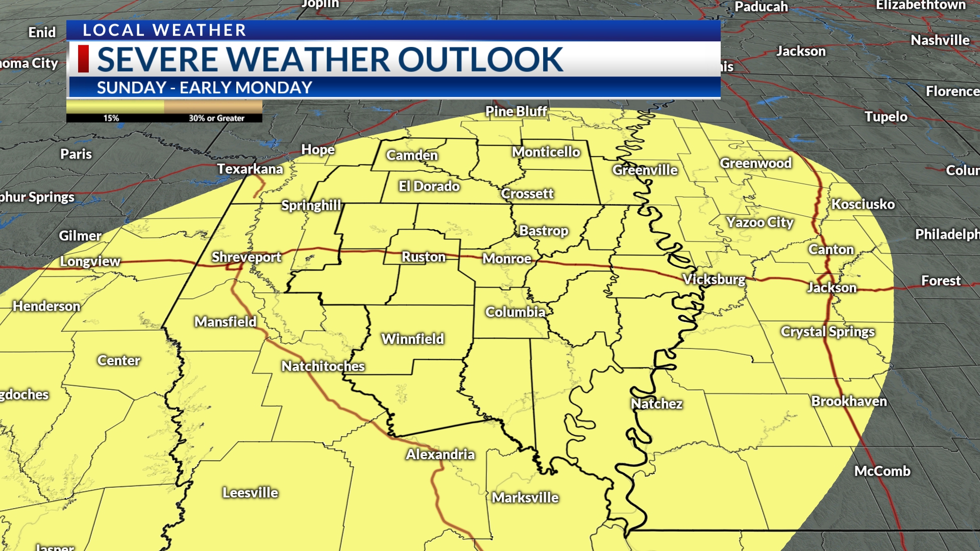 Chief - SEVERE STORM POTENTIAL FOR SUNDAY (1/1/2025, 10:24a) | Good ...