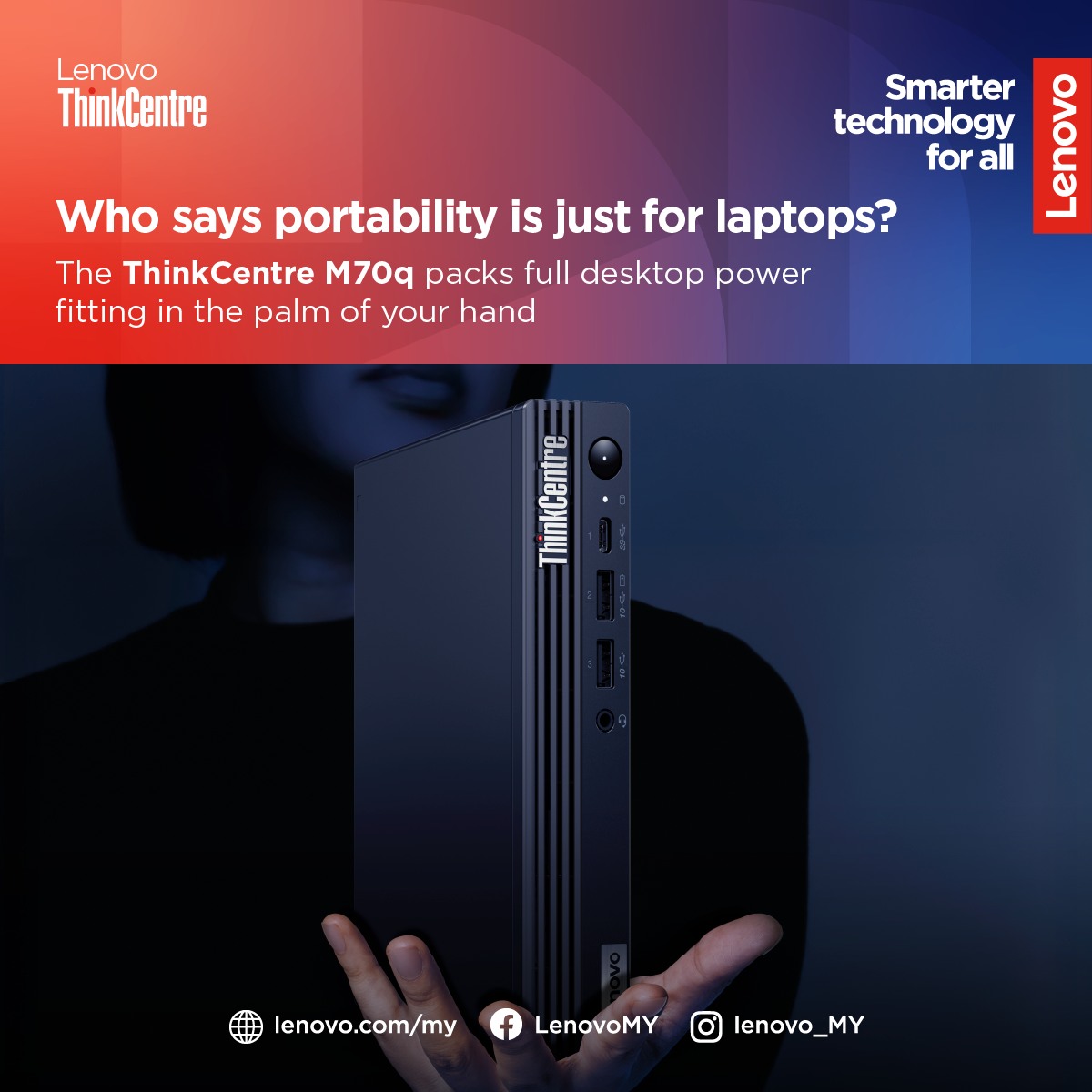 Lenovo - Weighing only 1.32kg, this tiny PC supports up to three ...