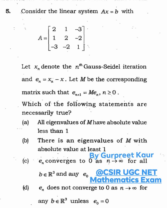 CSIR - CSIR UGC NET Mathematics Exam #csirugcnetmathematic # ...