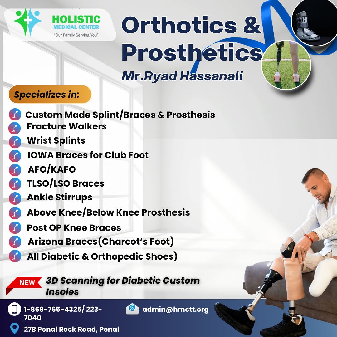 Holistic - 🦾👣 Orthotics & Prosthetics Available at Holistic Medical ...