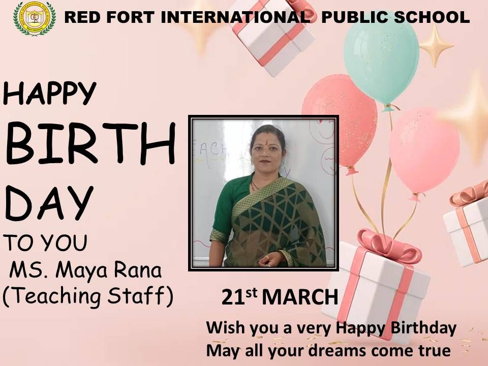 RED - 🎂🌟 Happy Birthday to Ms. Maya Rana🌟🎂 Today is all about ...