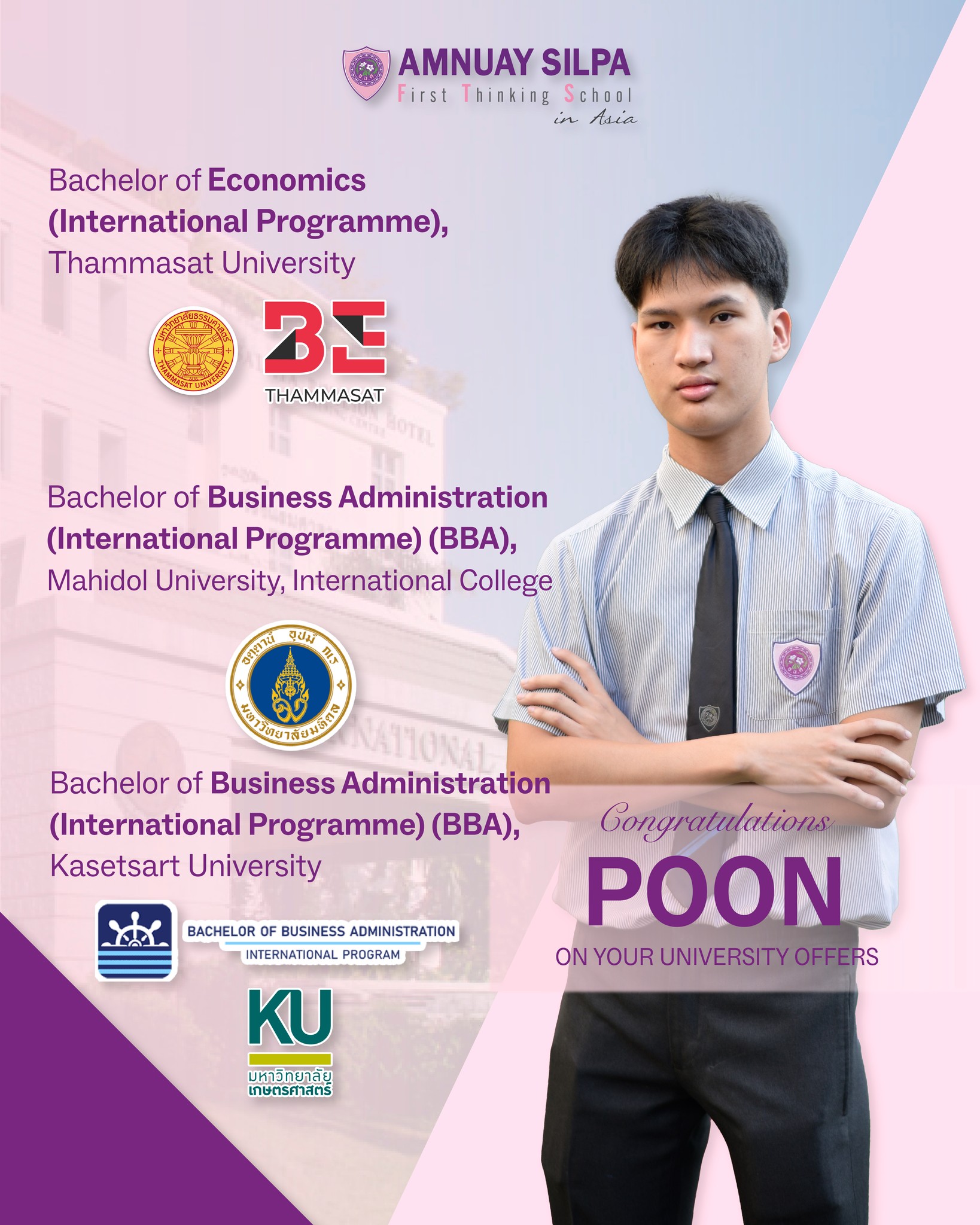 Amnuay - 🎉 Congratulations to Poon! We are incredibly proud to ...