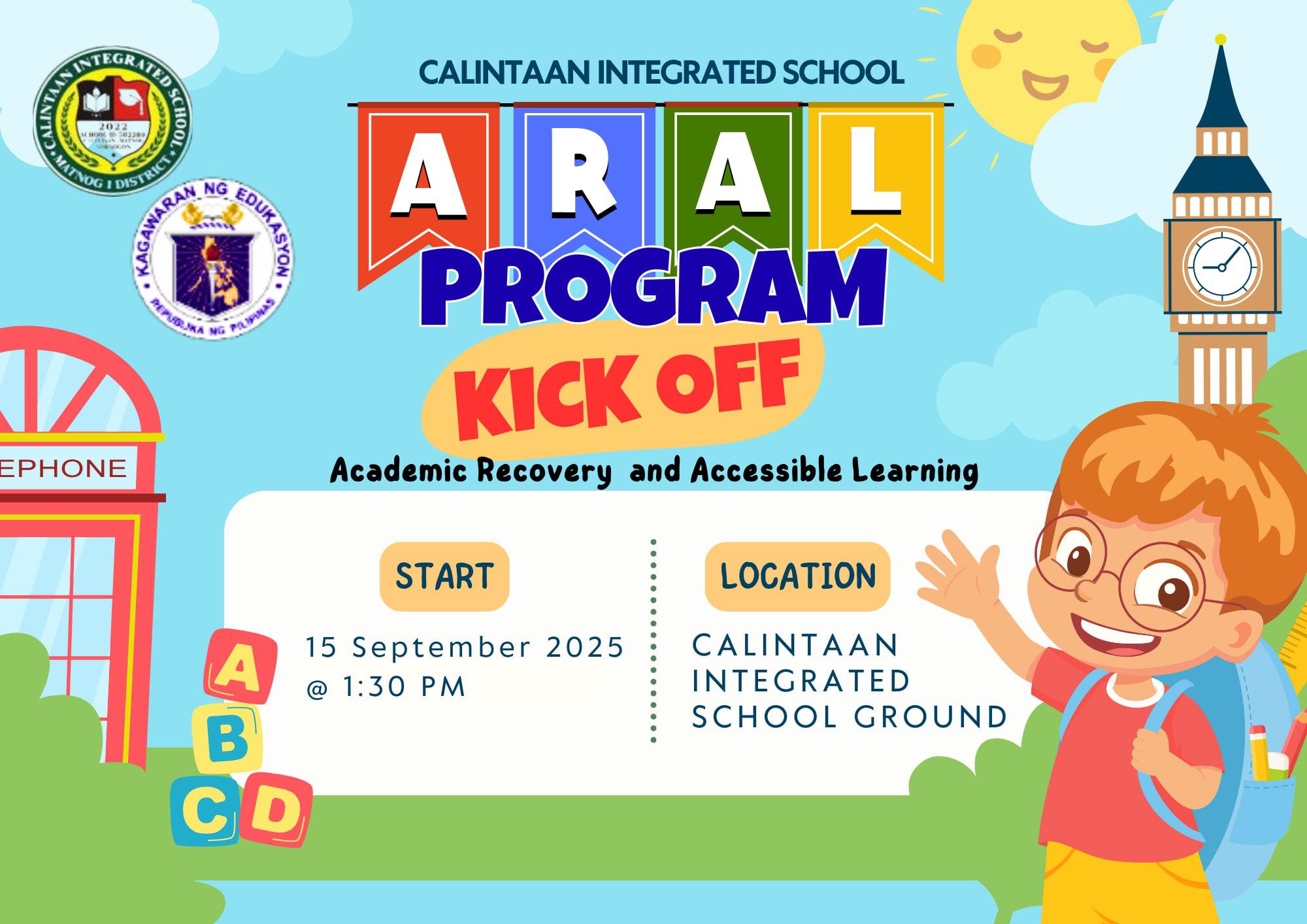 Calintaan - 📣 PAANYAYA SA ARAL PROGRAM KICK-OFF CEREMONY 📣 Isang mainit ...