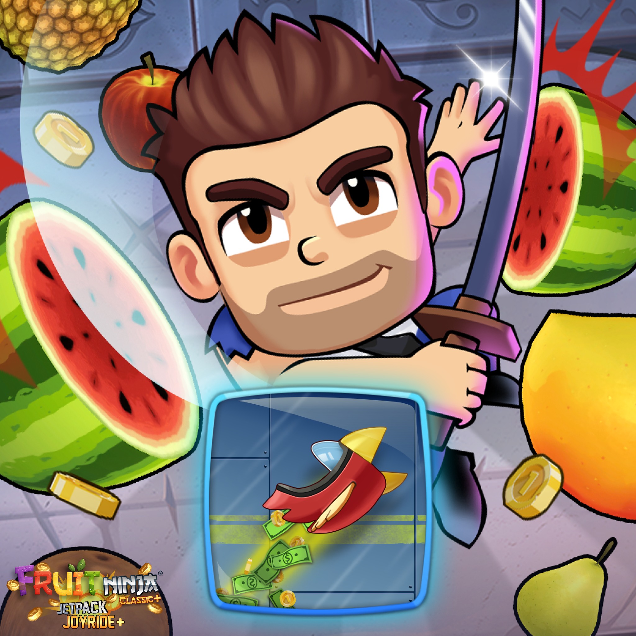 Play the Jetpack Joyride 2 Event now in Fruit Ninja and slice up a