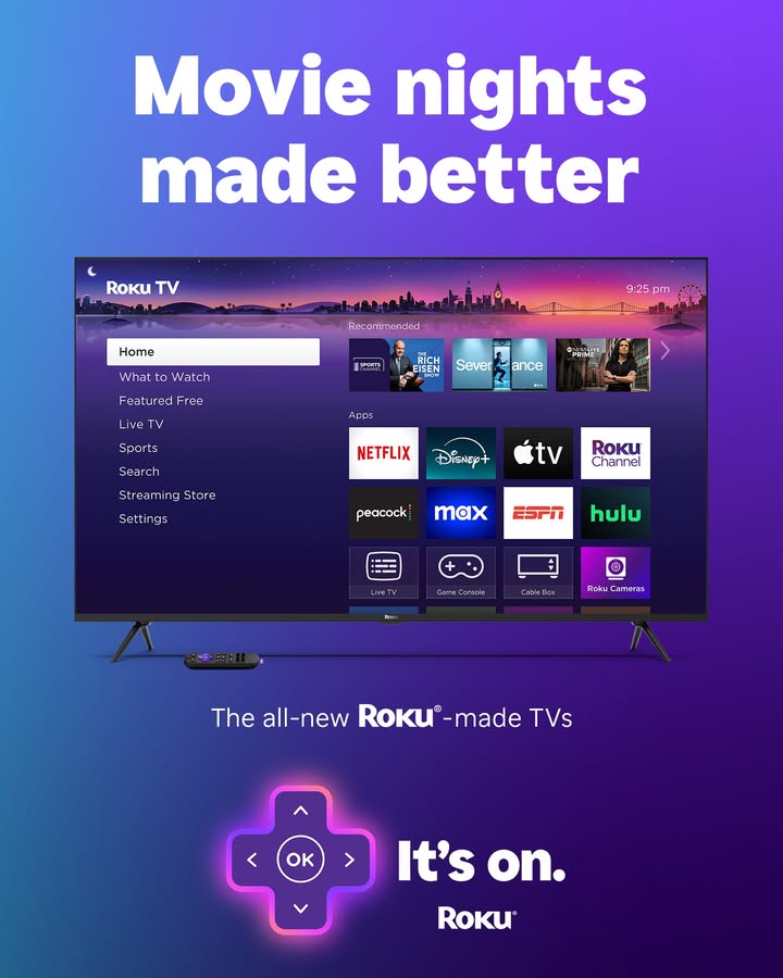 Roku - Meet our new Roku-made TVs. #ItsOnRoku | Facebook