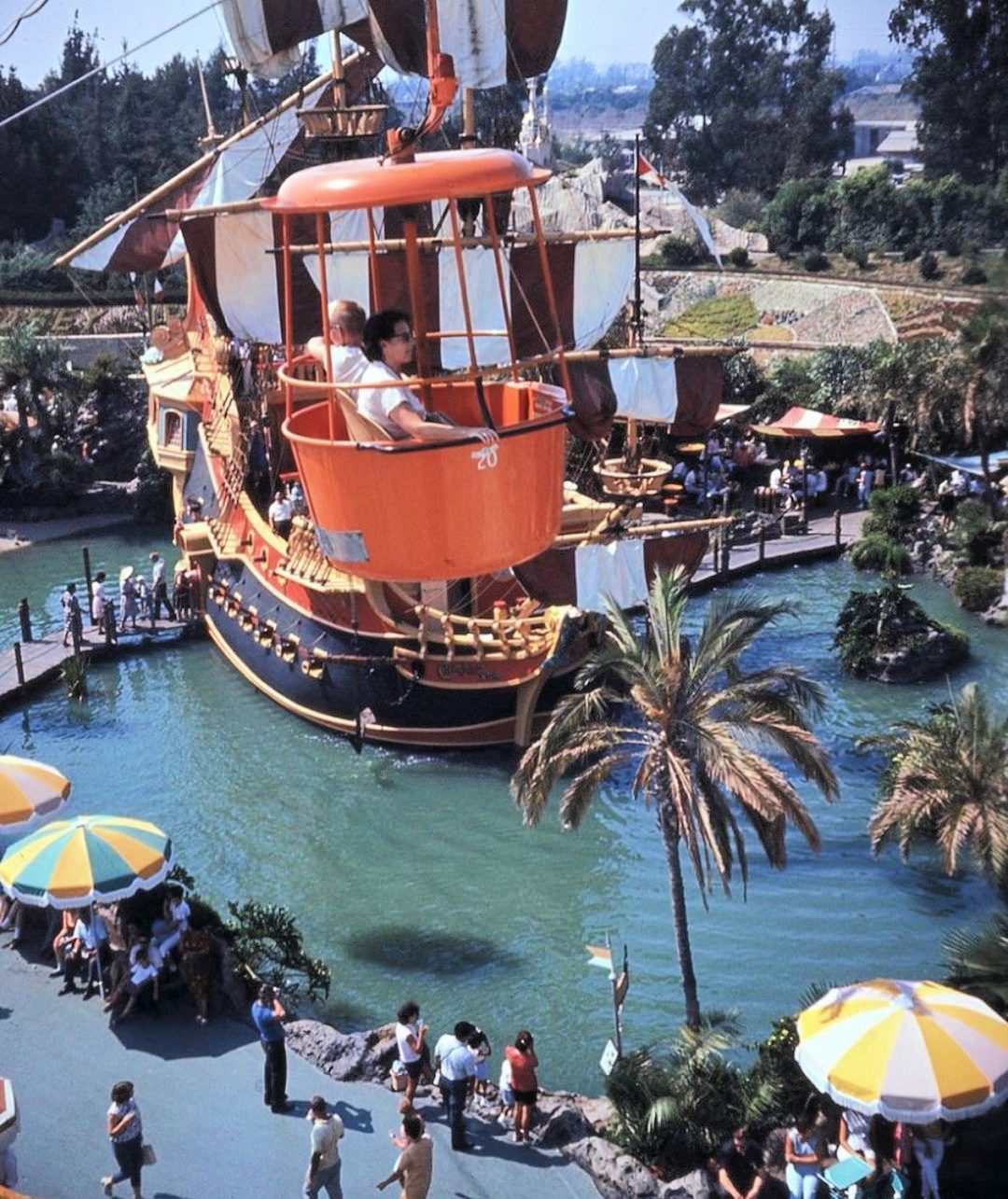 Riding the skyway in Disneyland's Fantasyland 1961