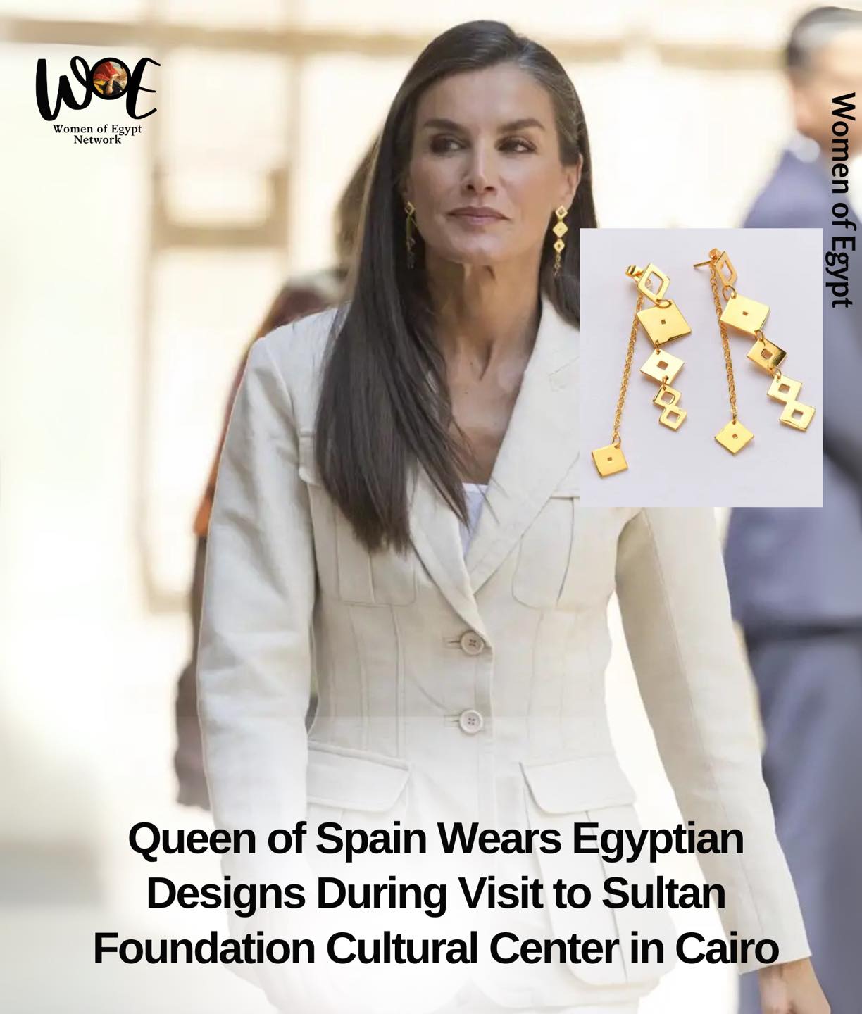 Queen of Spain Wears Egyptian... - Women of Egypt - سيدات مصر | Facebook