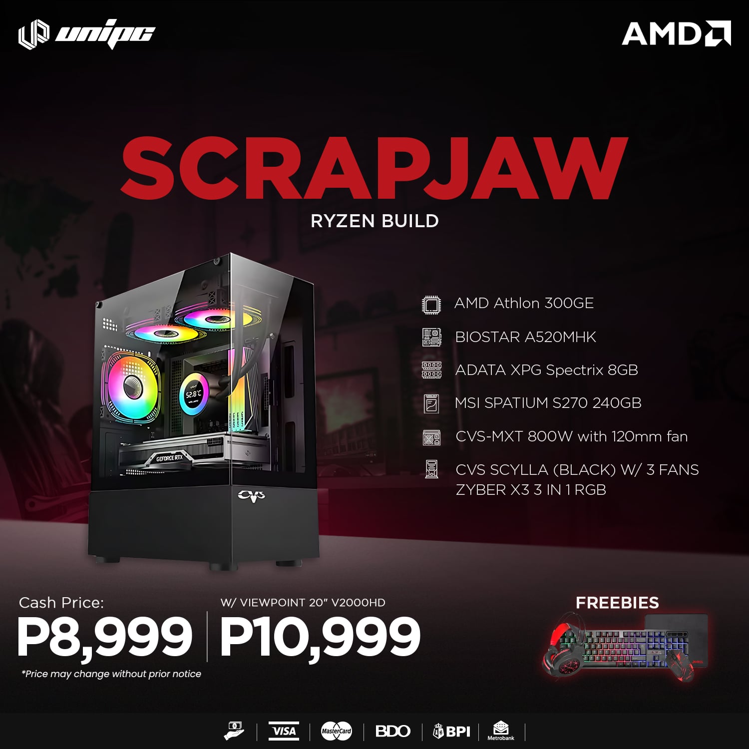 UniPC - SCRAPJAW Ryzen Build na! Budget gaming solved with AMD Athlon ...