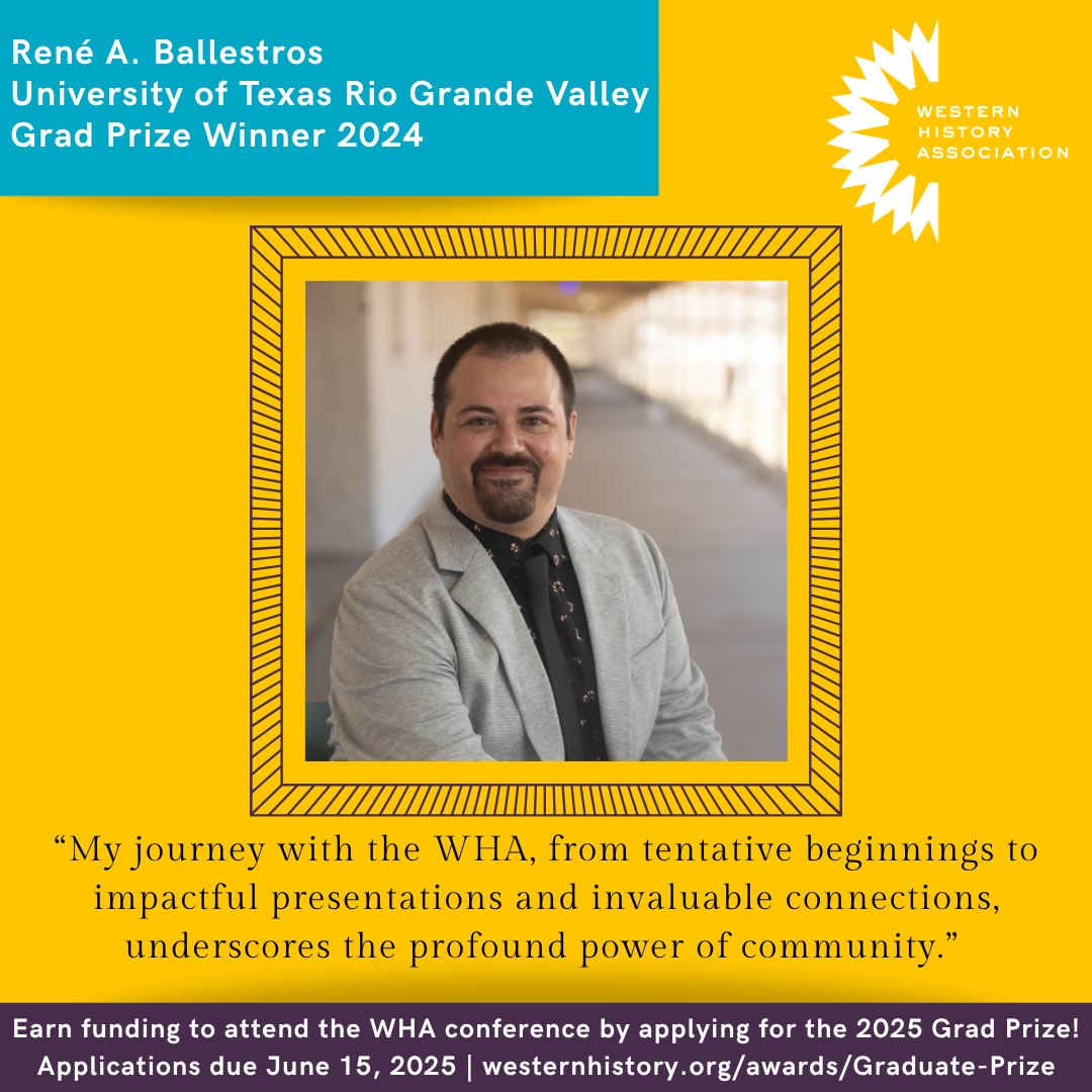 Western - Congrats, René, on receiving a 2024 Grad Student Prize! We ...