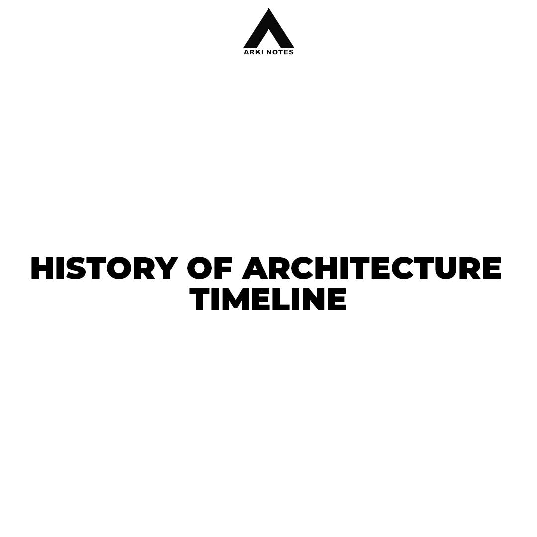 Arki Notes - 𝗛𝗜𝗦𝗧𝗢𝗥𝗬 𝗢𝗙 𝗔𝗥𝗖𝗛𝗜𝗧𝗘𝗖𝗧𝗨𝗥𝗘 𝗧𝗜𝗠𝗘𝗟𝗜𝗡𝗘... | Facebook