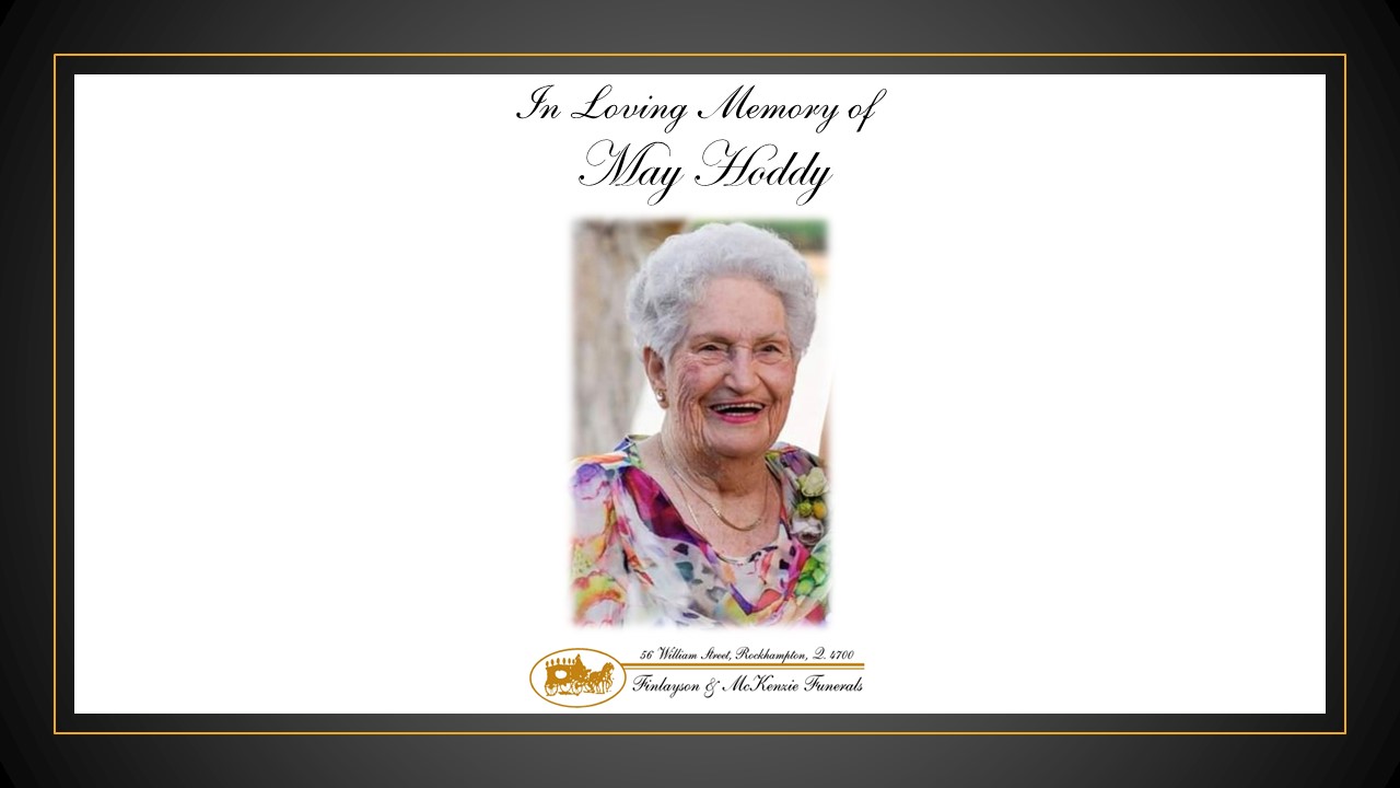 Finlayson - Hoddy, May Agnes (Granny May) (Nee Rebetzke) Late of ...