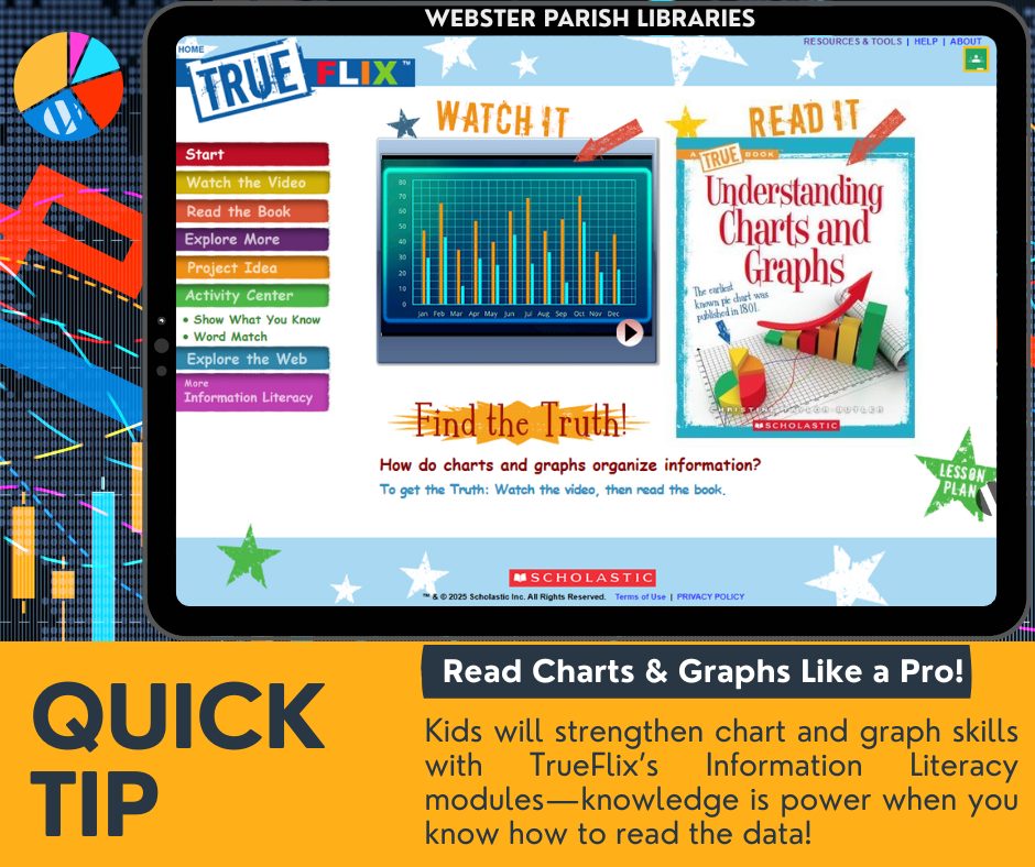 Webster - 📚💡 Read Charts & Graphs! Like a Pro with Scholastic Trueflix ...
