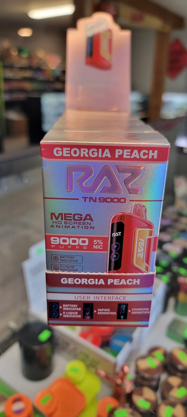georgia peach raz flavor New! New!! New!!! We have 4 New flavors of OXBAR disposables! , one of the most popular flavors of is now available in the TN9000! Off-Stamp is the newest Foger Switch Pro 30K Pod Color:[3000mAh Built-in Battery] Blue Vaporesso XROS Replacement Pods