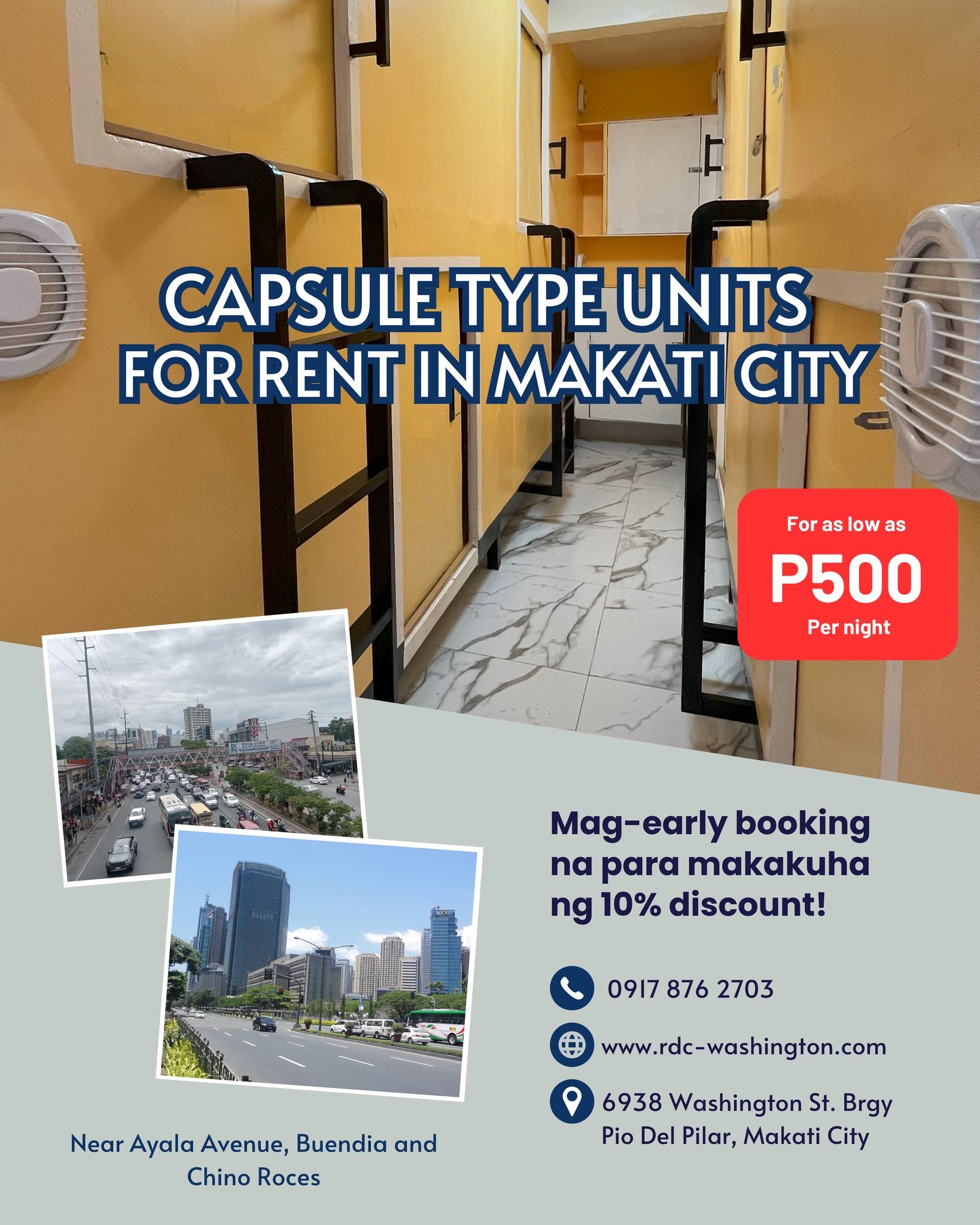 Affordable Makati Capsule Room for Rent - Enclosed Bedspace Walk to CBD ...