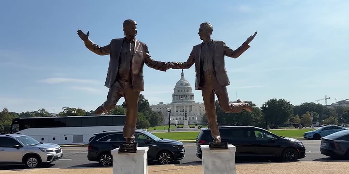 WSAW - Statue of Trump, Epstein titled ‘Best Friends Forever’ appears ...