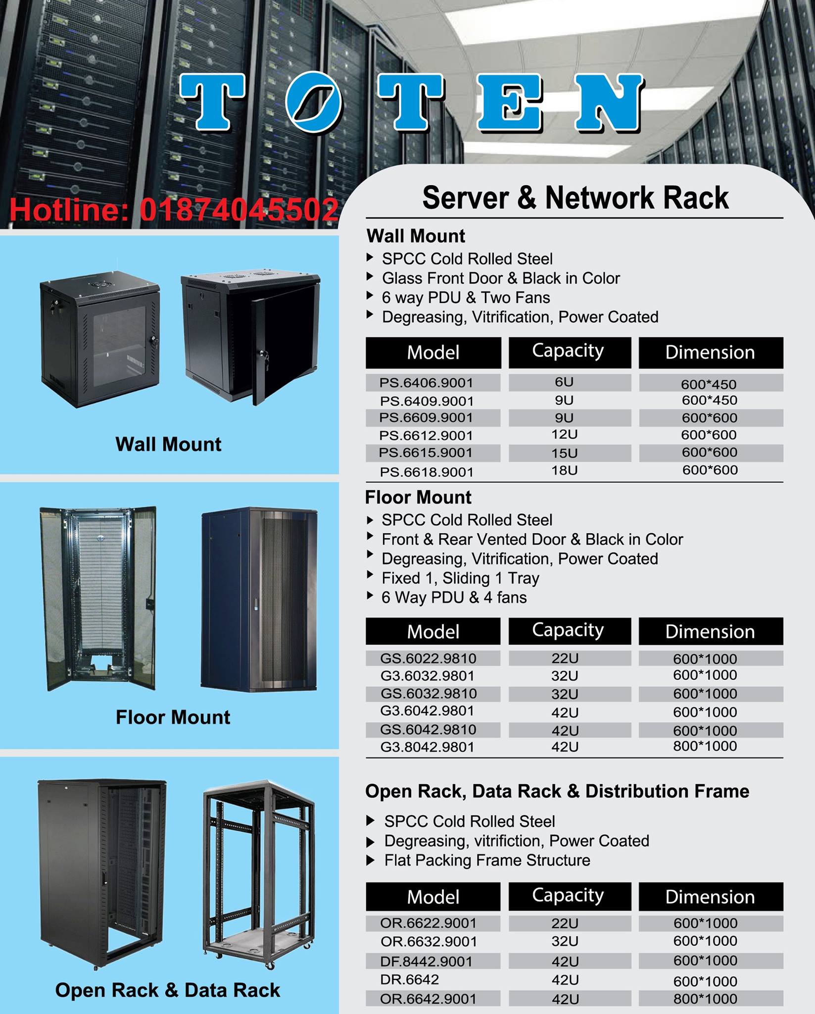 Interlink Techsoft Ltd. - Network & Server Rack Brand: Toten Origin ...