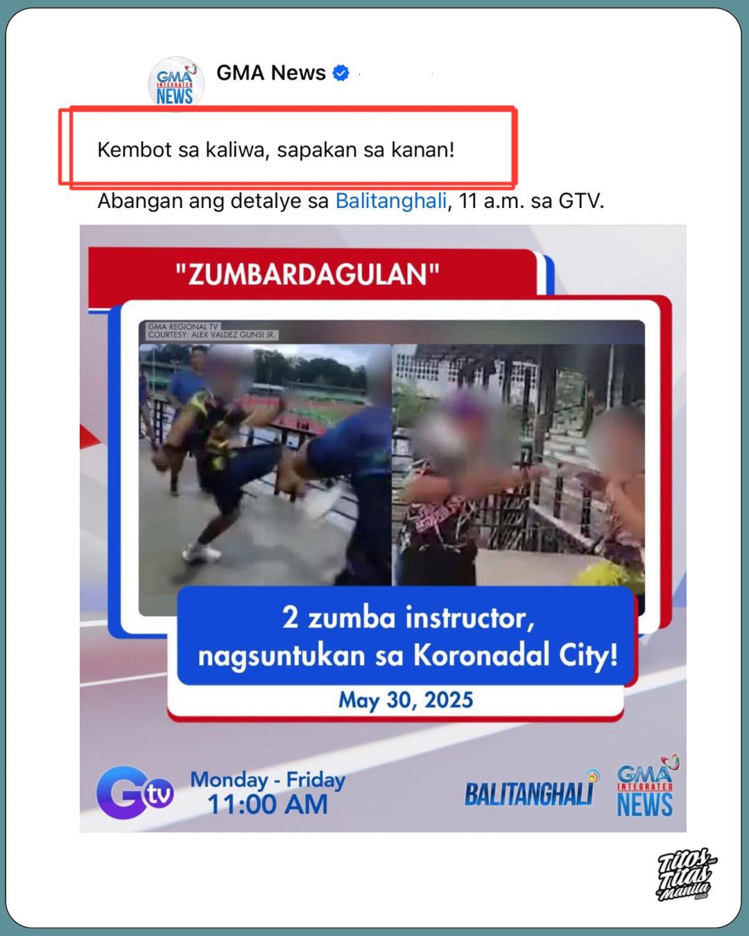 Klasik - ZUMBARDAGULAN! Kembot sa kaliwa, s4p4kan sa kanan! 😆 ...