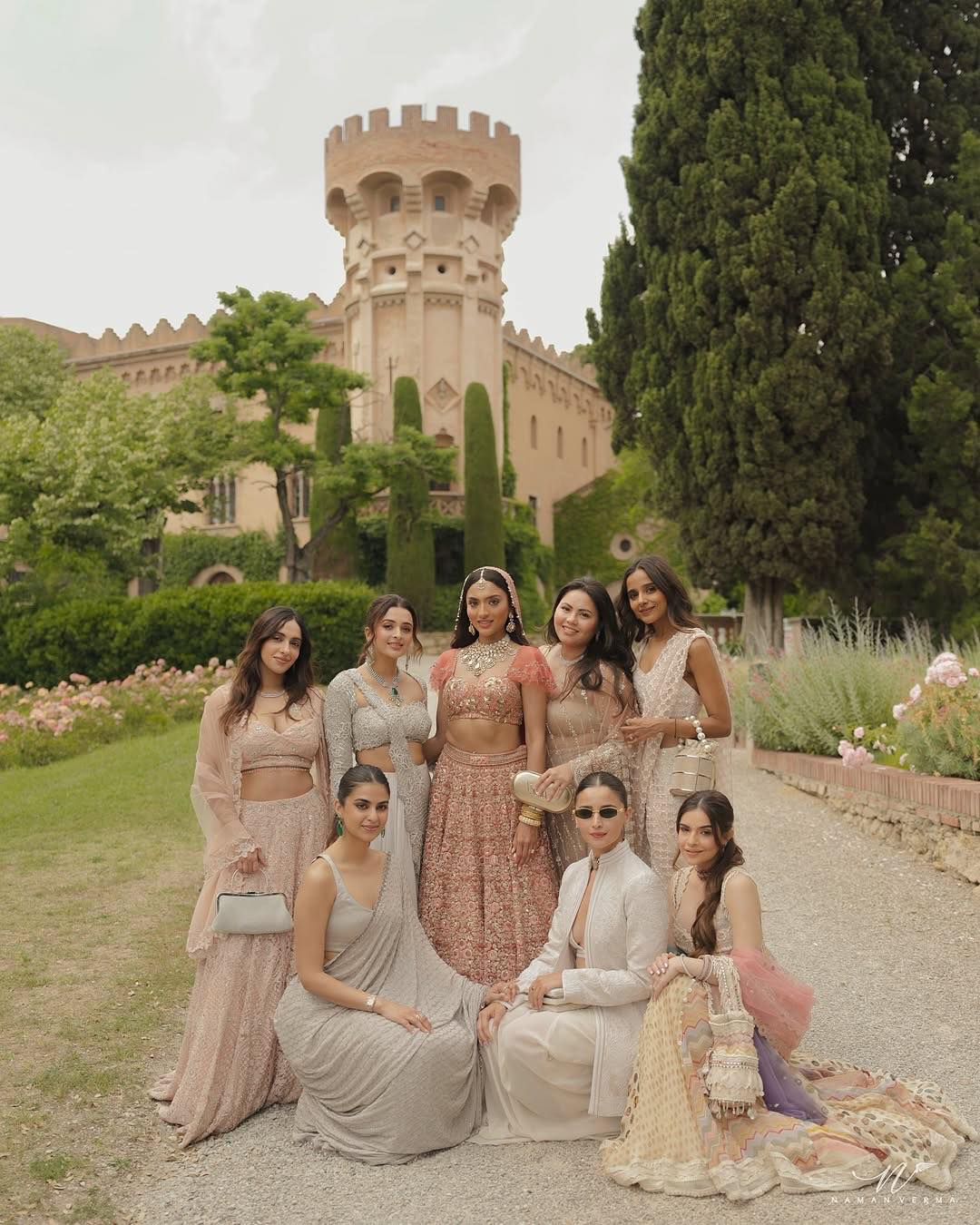 alia bridesmaid dress Bhatt brings charm, grace, and a whole lot of glam as she steps into mode for her bestie's fairytale wedding! . . . #AliaBhatt #BridesmaidVibes #WeddingDiaries #FairytaleWedding #DesiGirlGlam #CelebrityBridesmaid #ShaadiStyle # Her delicately pleated V