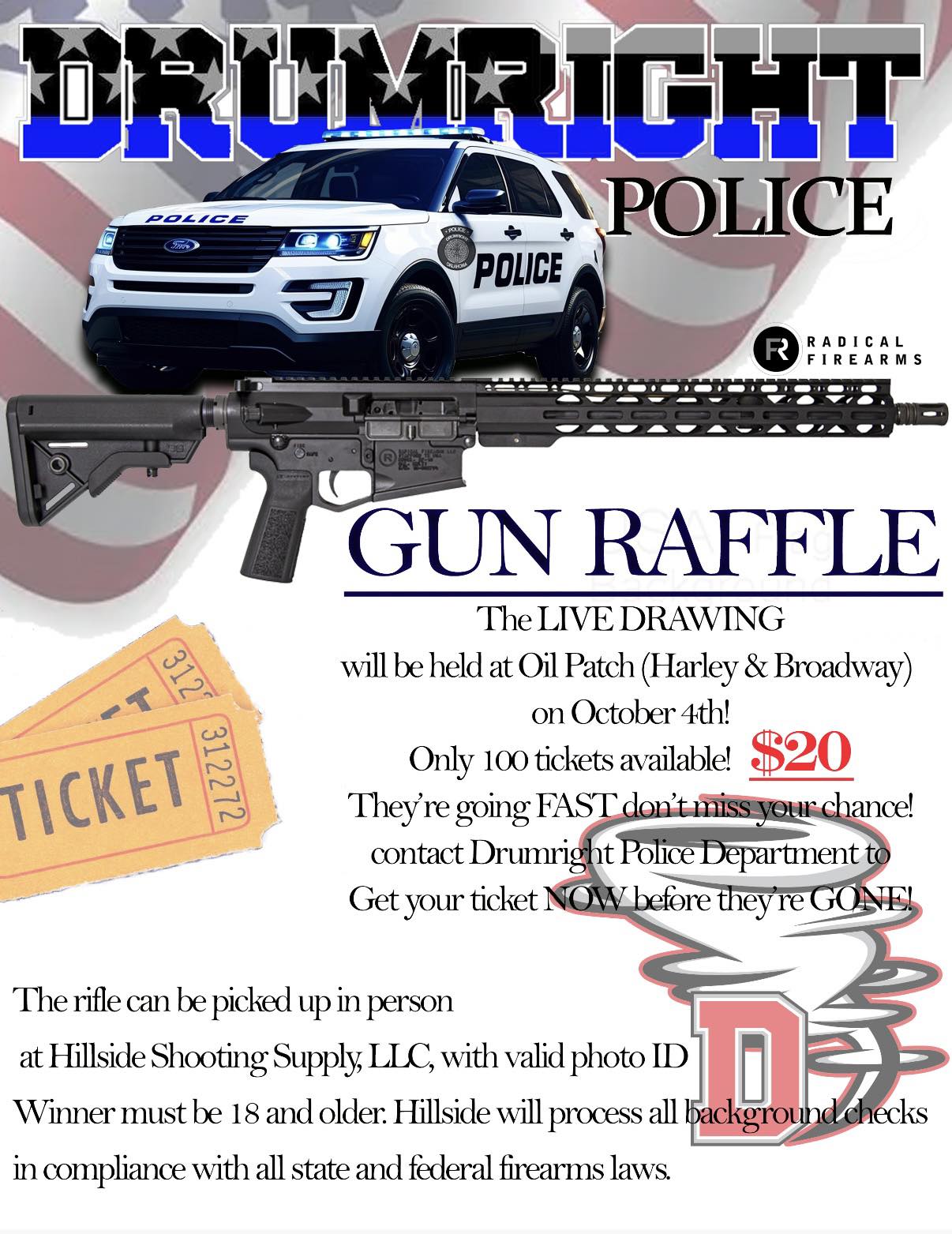Drumright - DRUMRIGHT PBA GUN RAFFLE 🇺🇸🇺🇸 Drumright Police PBA gun ...
