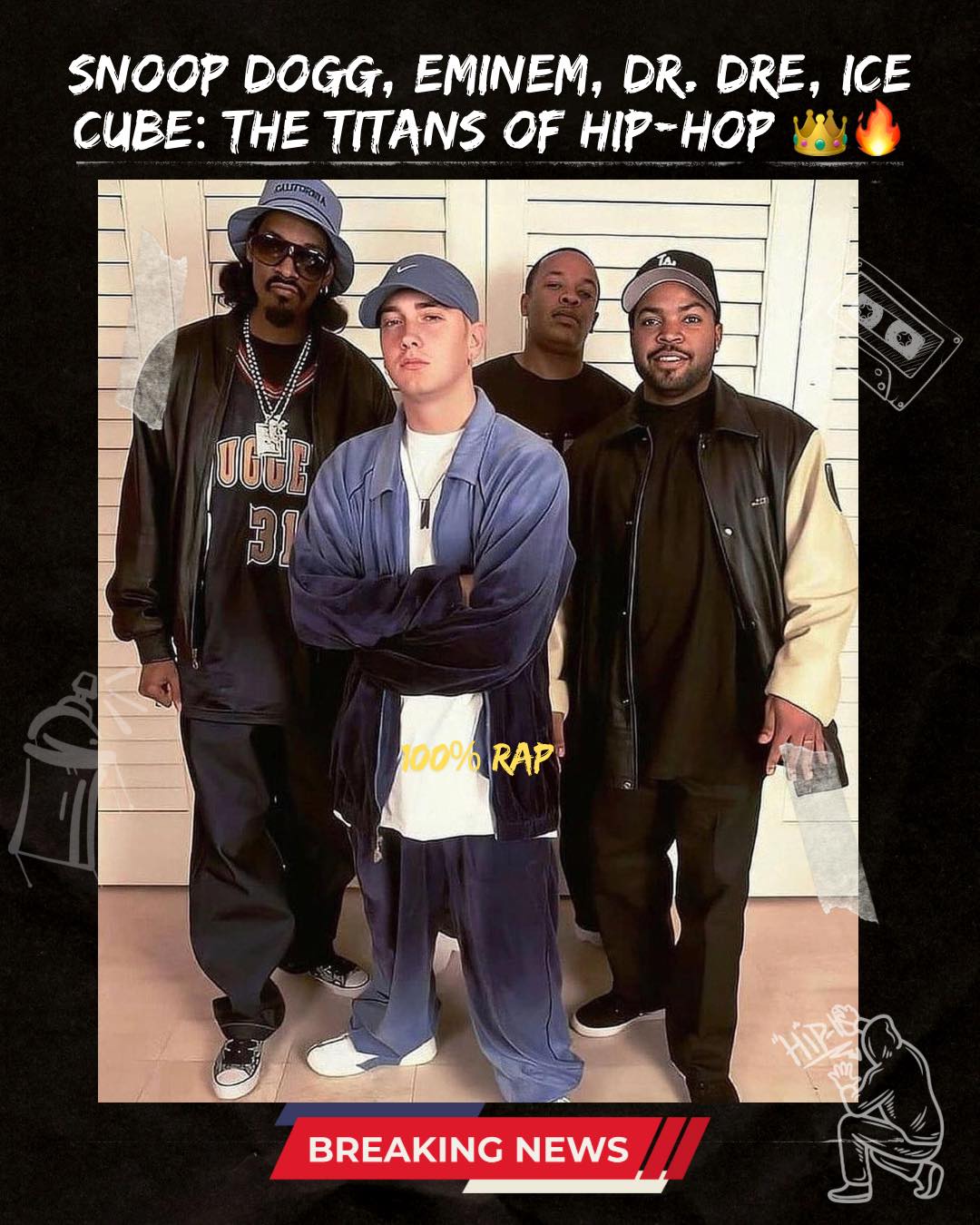 Hip-hop legends never fade. **2Pac, The Notorious B.I.G., Nas, DMX