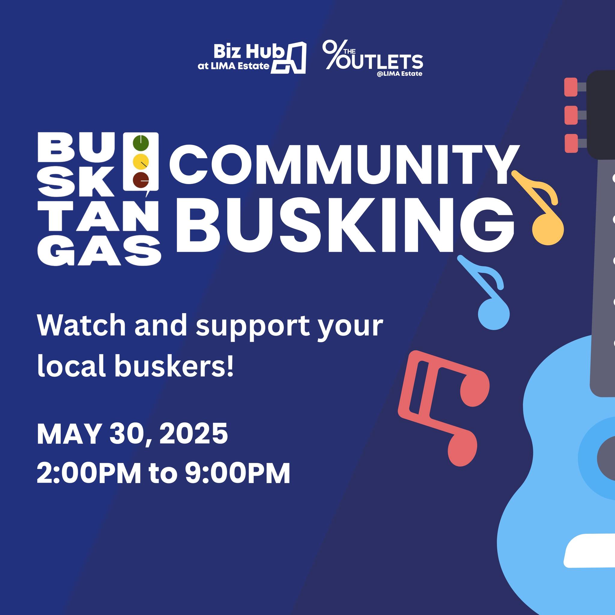 The Outlets - Where talent meets community. 💛 Busktangas is bringing ...
