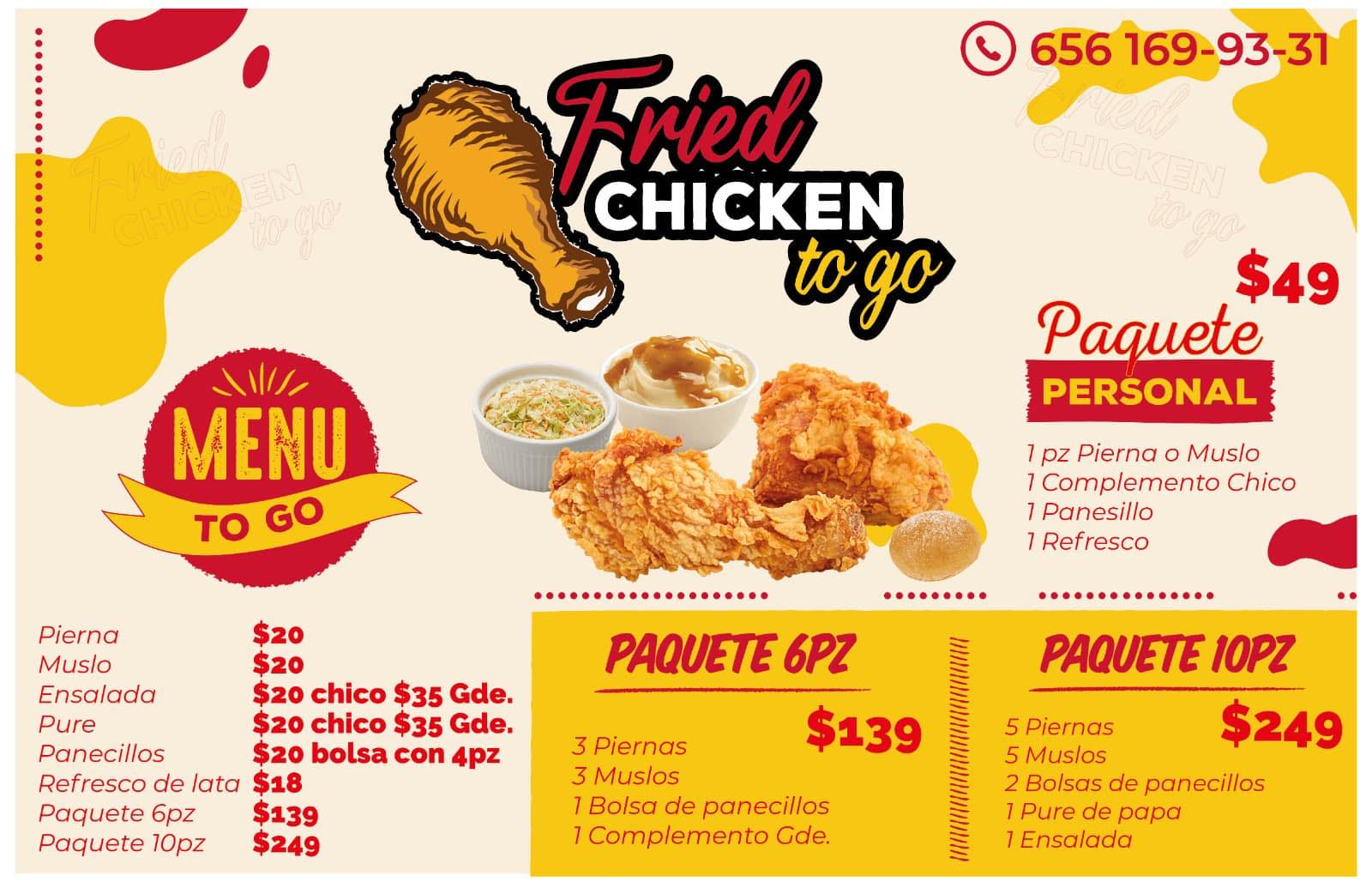 fried chicken to go | Ciudad Juárez