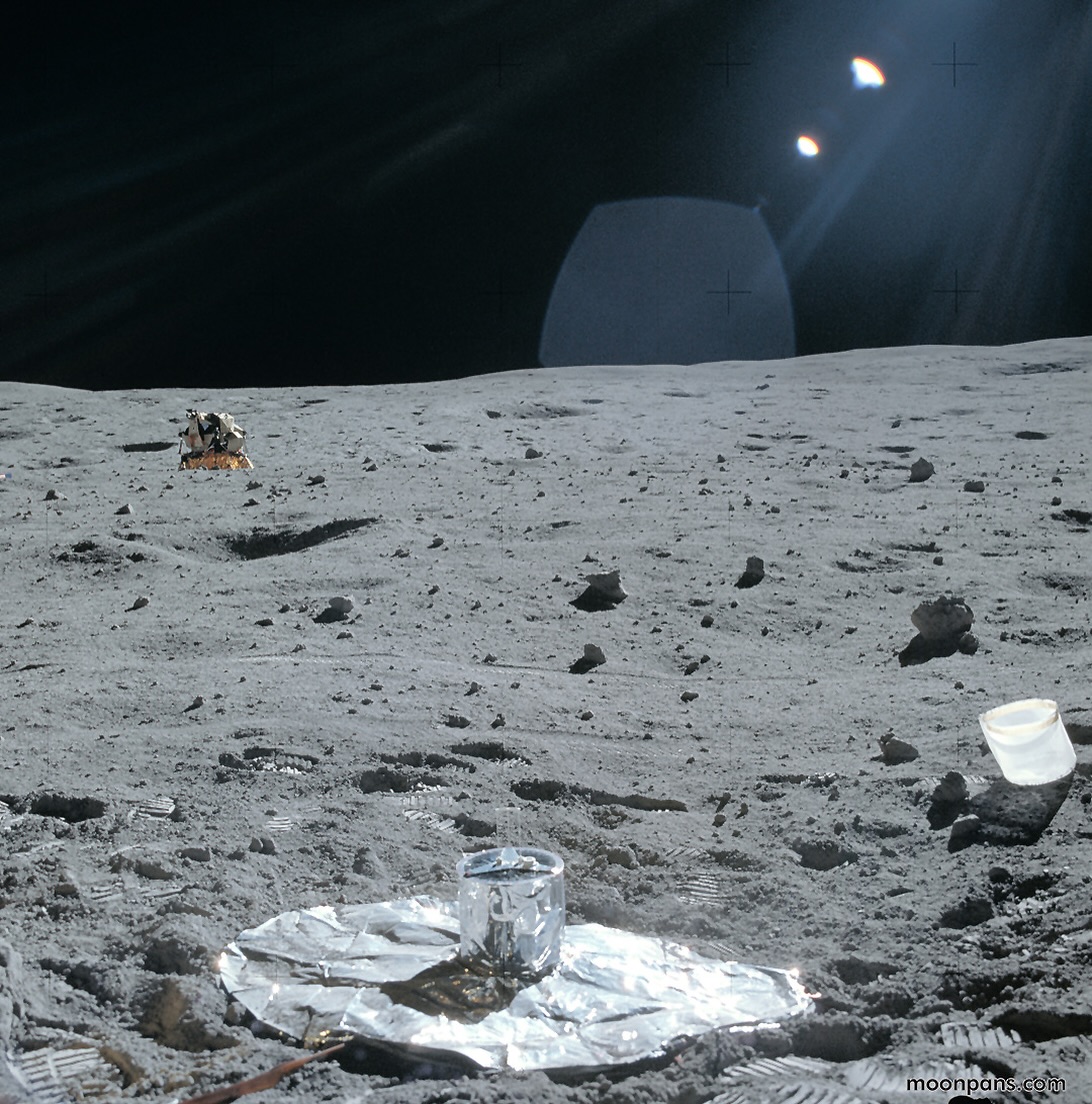 Moonpans.com - Apollo 16 - Charlie Duke took this photo of the LM from ...