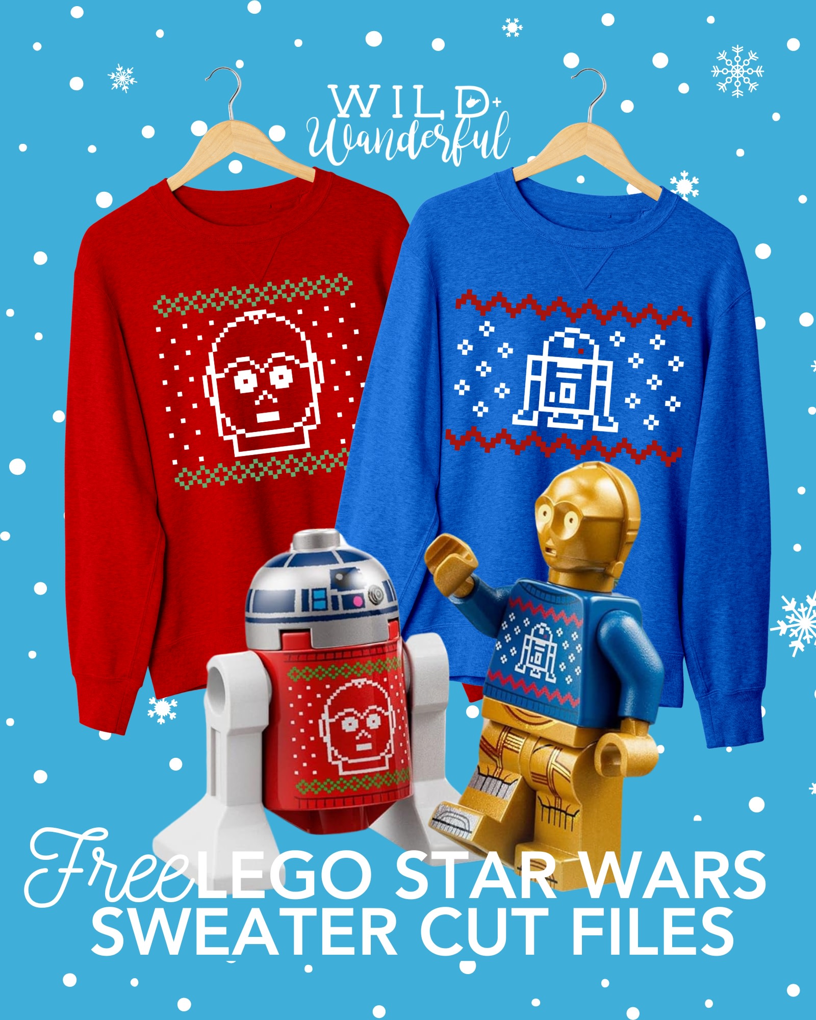Sweatshirt Noël Star Wars R2-D2 Tricoté – Pull Festif Officiel Lucasfilm, Coupe Classique Confortable