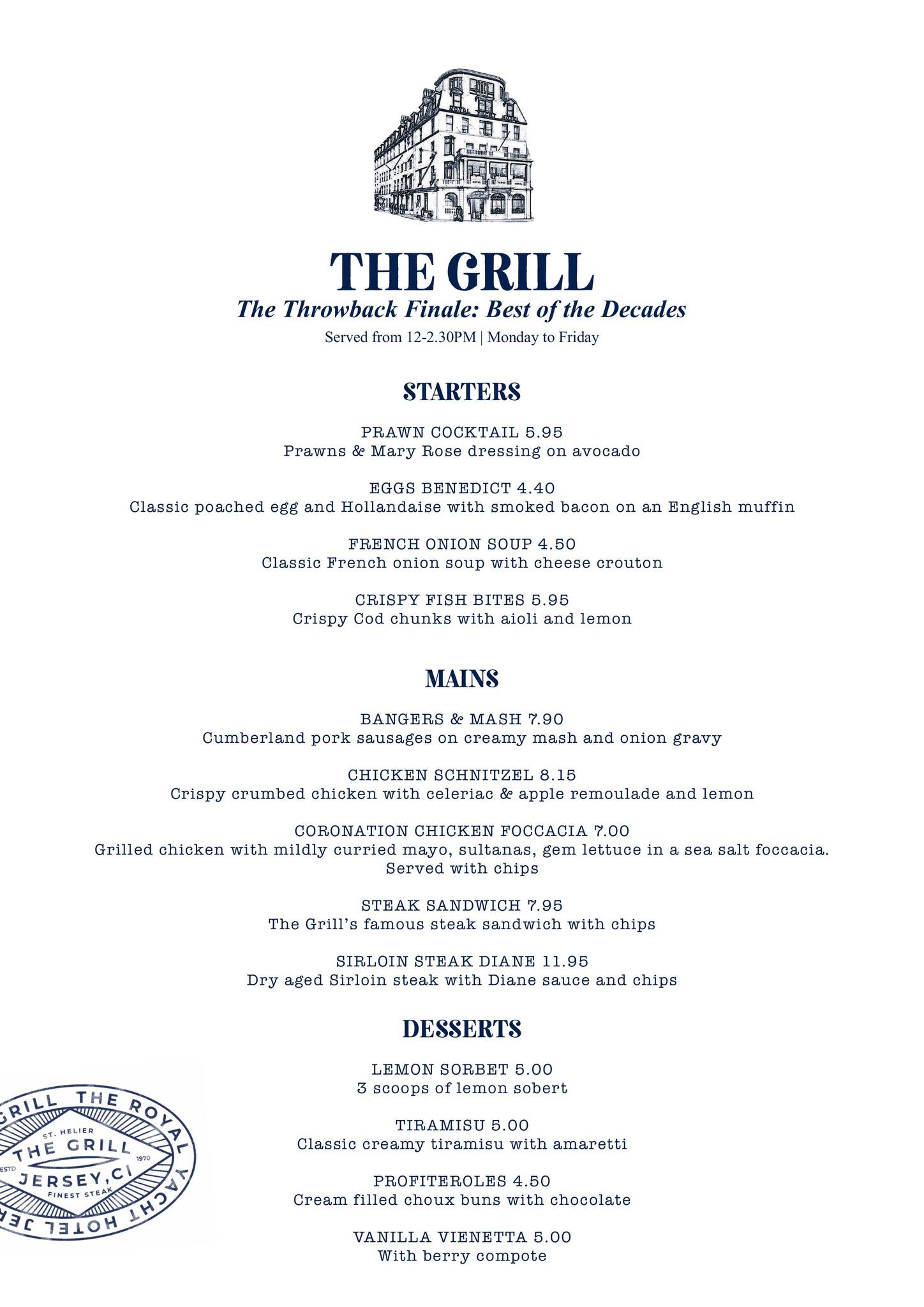 The Royal - Our Grand Finale - Throwback menu is a love letter to the ...