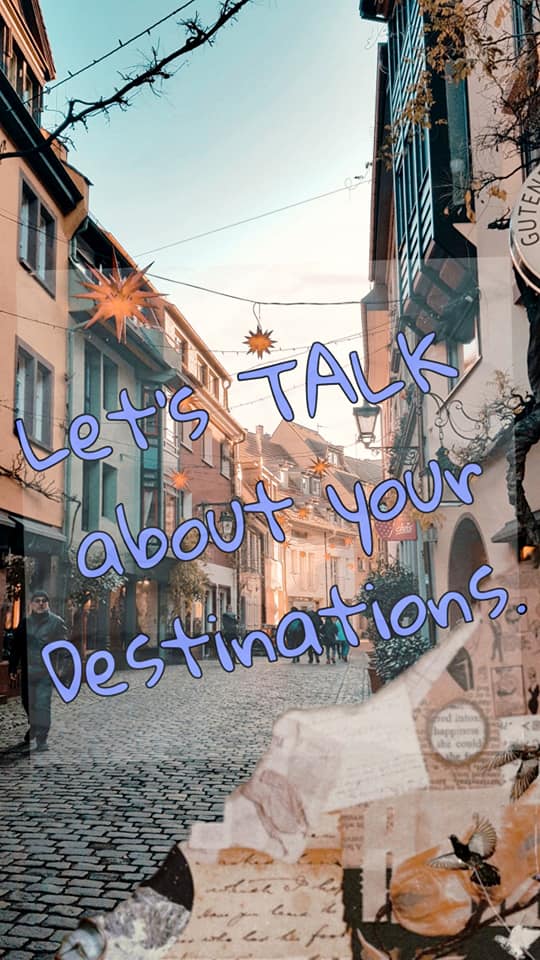 Sceneries - Let's talk about your destination. A thread