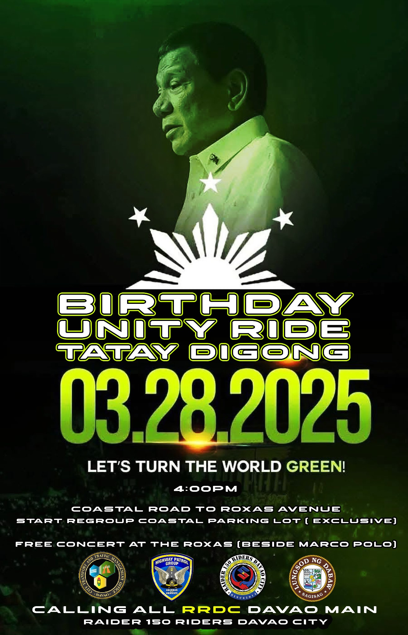 Nantoy - CALLING ALL RIDERS BIRTHDAY UNITY RIDE FOR TATAY DIGS THEME ...