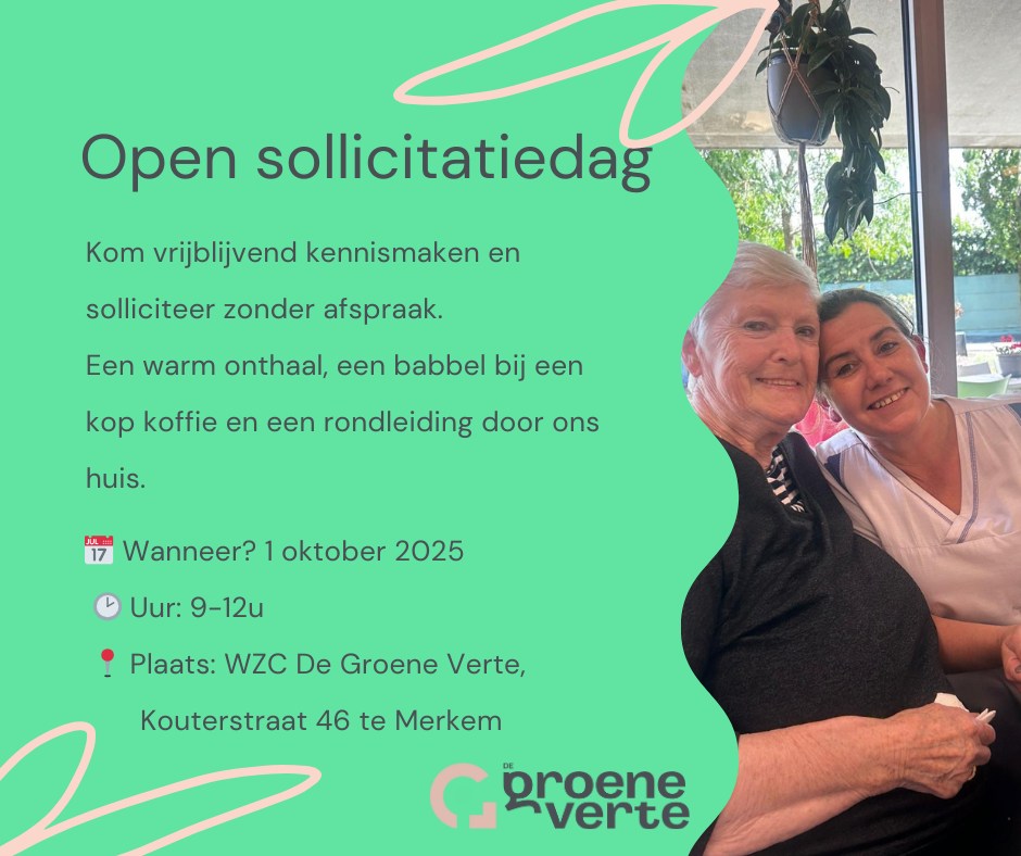 Open... - De Groene Verte woon en zorg Merkem | Facebook