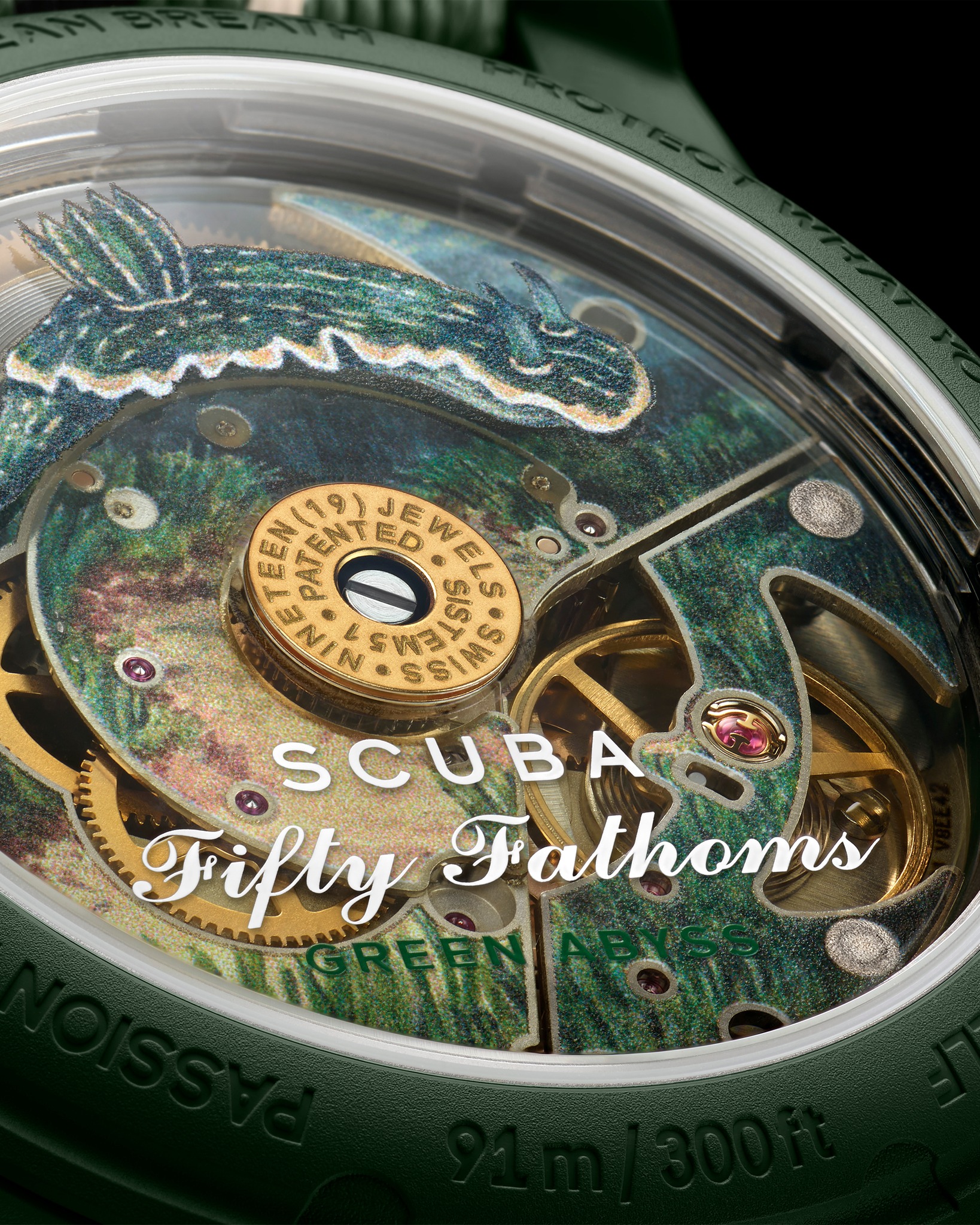GREEN ABYSS, the newest addition to the Bioceramic Scuba Fifty 
