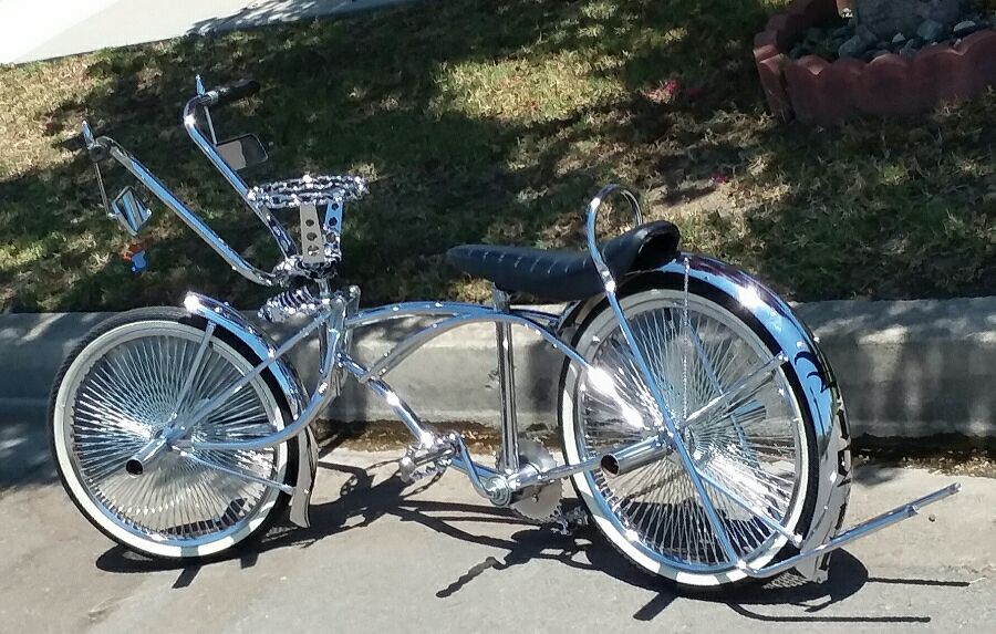twisted chrome lowrider bicycle vintage Vince Play Mabutas of Frisco's