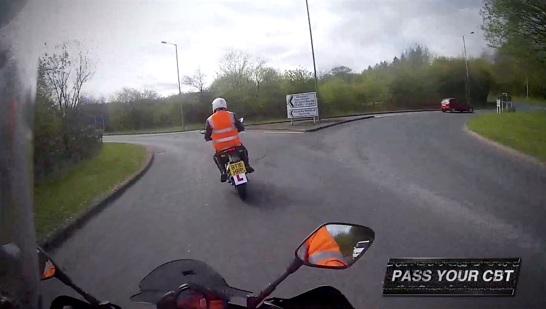 Motorcycle - CBT - ROUNDABOUTS - TURN LEFT Navigating Four-Exit ...