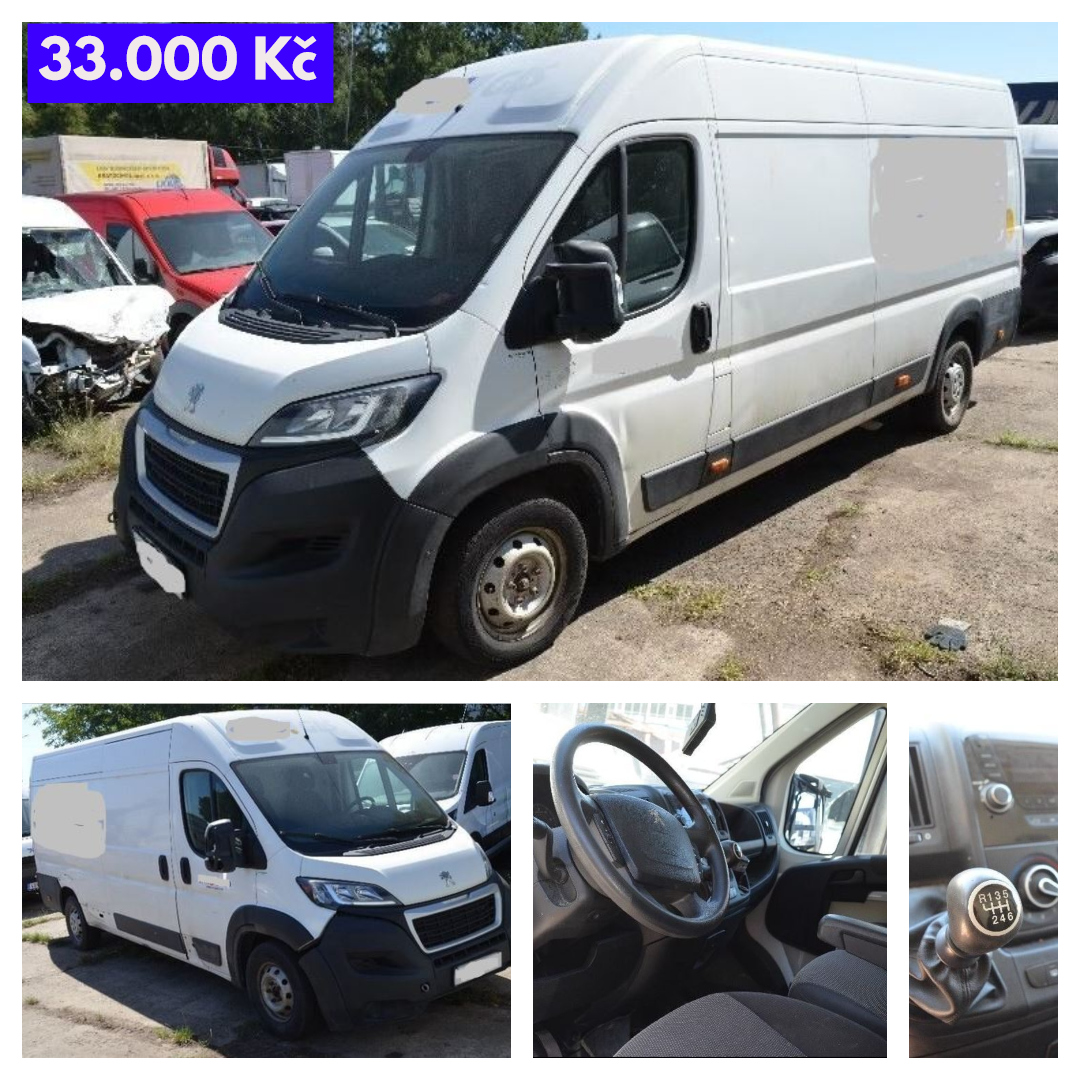 Dražby - Peugeot Boxer - 33.000 Kč ️ https://www.extrh.cz/do-17-9-2025 ...