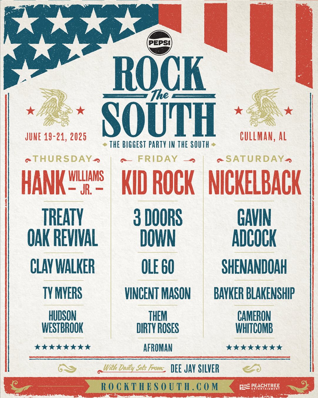 Rock - The lineup for @pepsi Rock the South 2025 is here and it’s ...