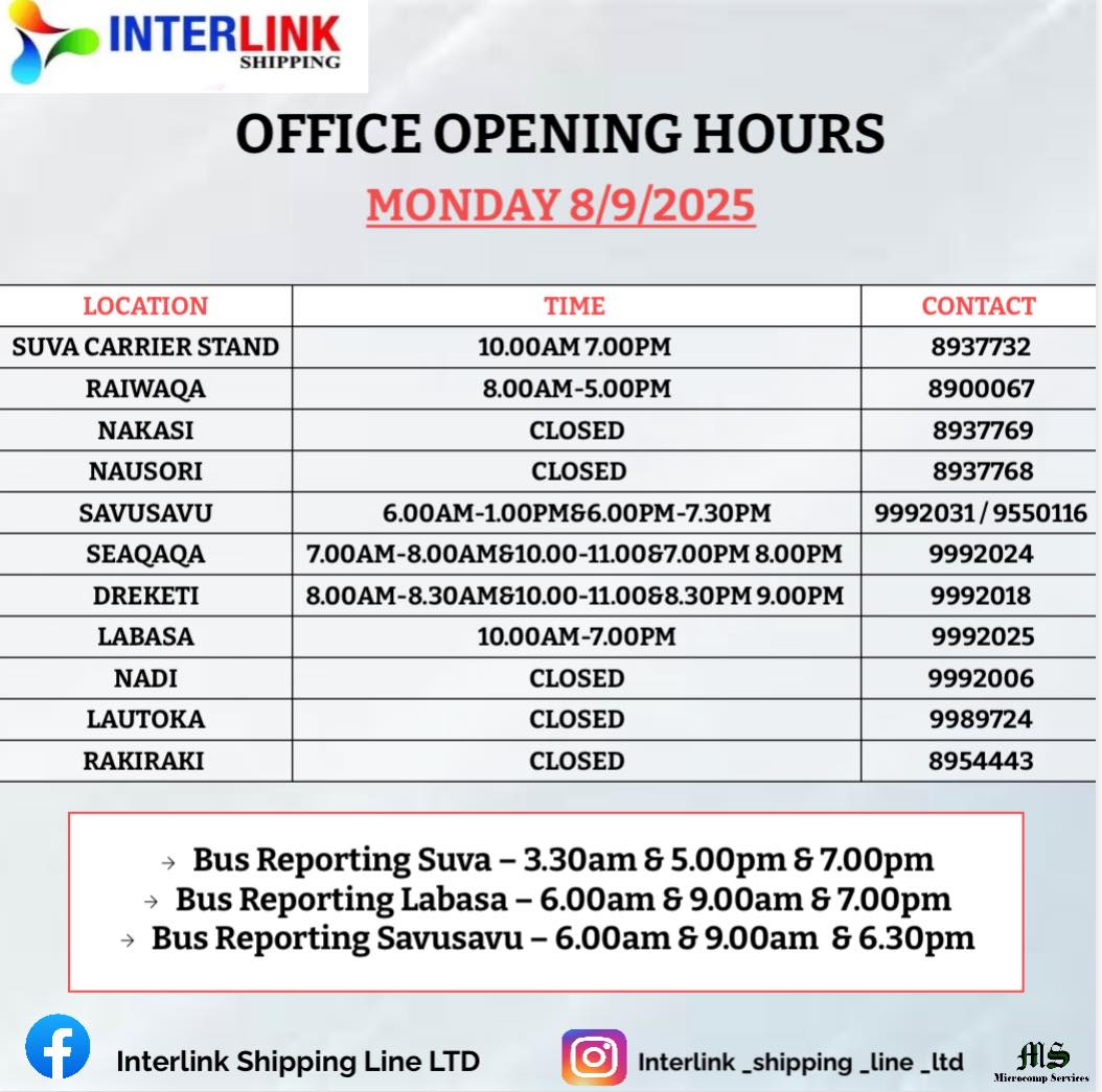 Interlink Shipping Line Ltd | Suva