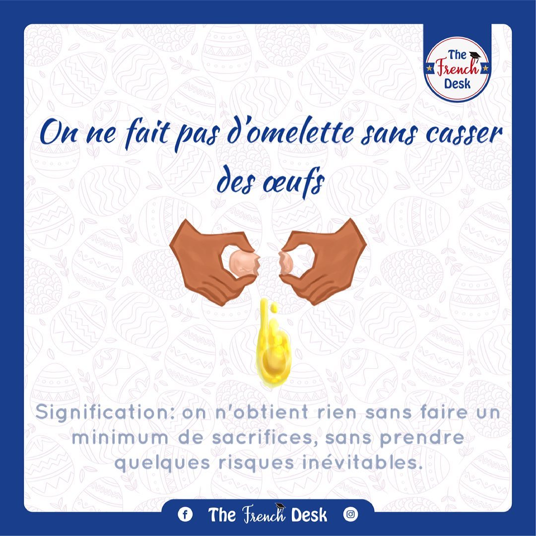 On Ne Fait Pas Domelette Sans Casser Des Oeufs
