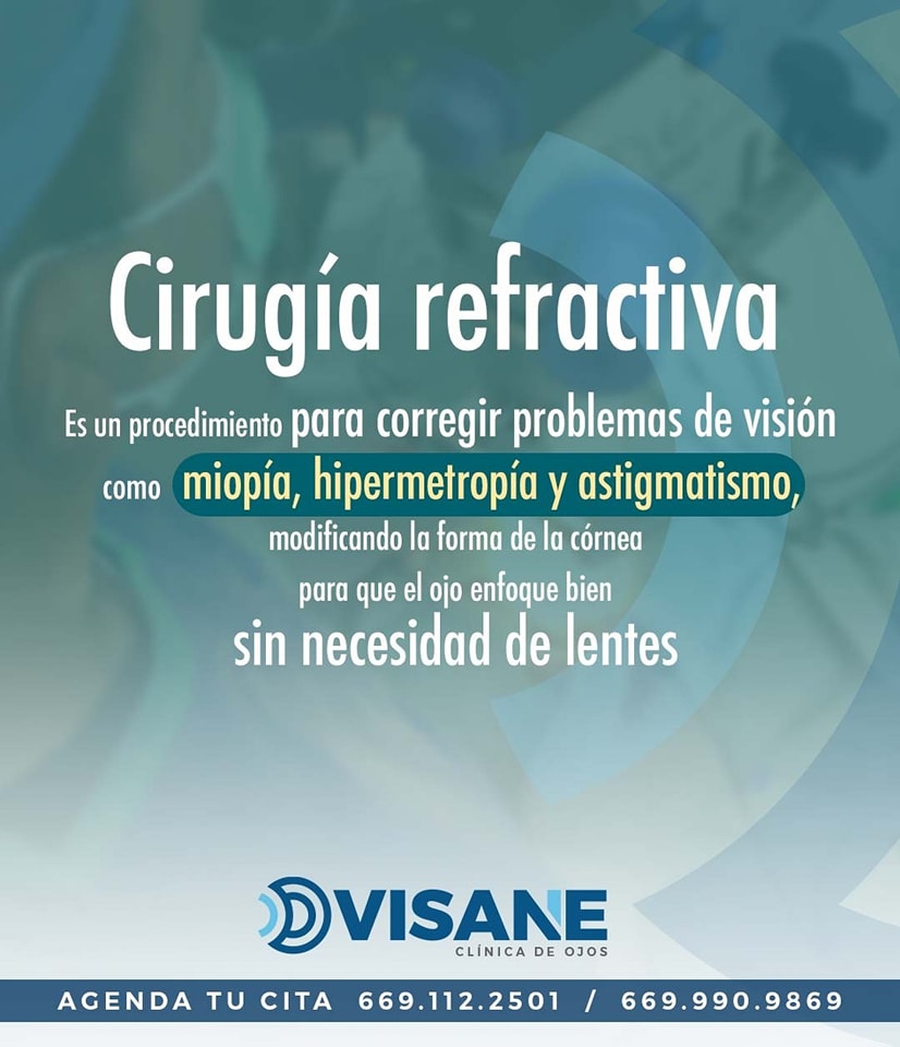 ¿Conoces la cirugía refractiva?🤓... - Visane Clínica de Ojos | Facebook