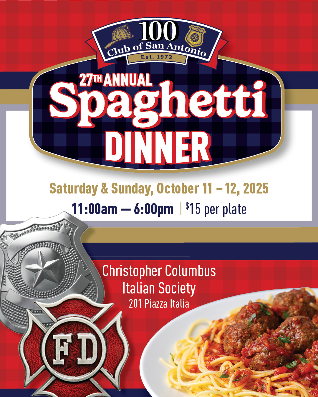 The 100 - Mark your calendar for the 27th Annual Spaghetti Dinner on ...