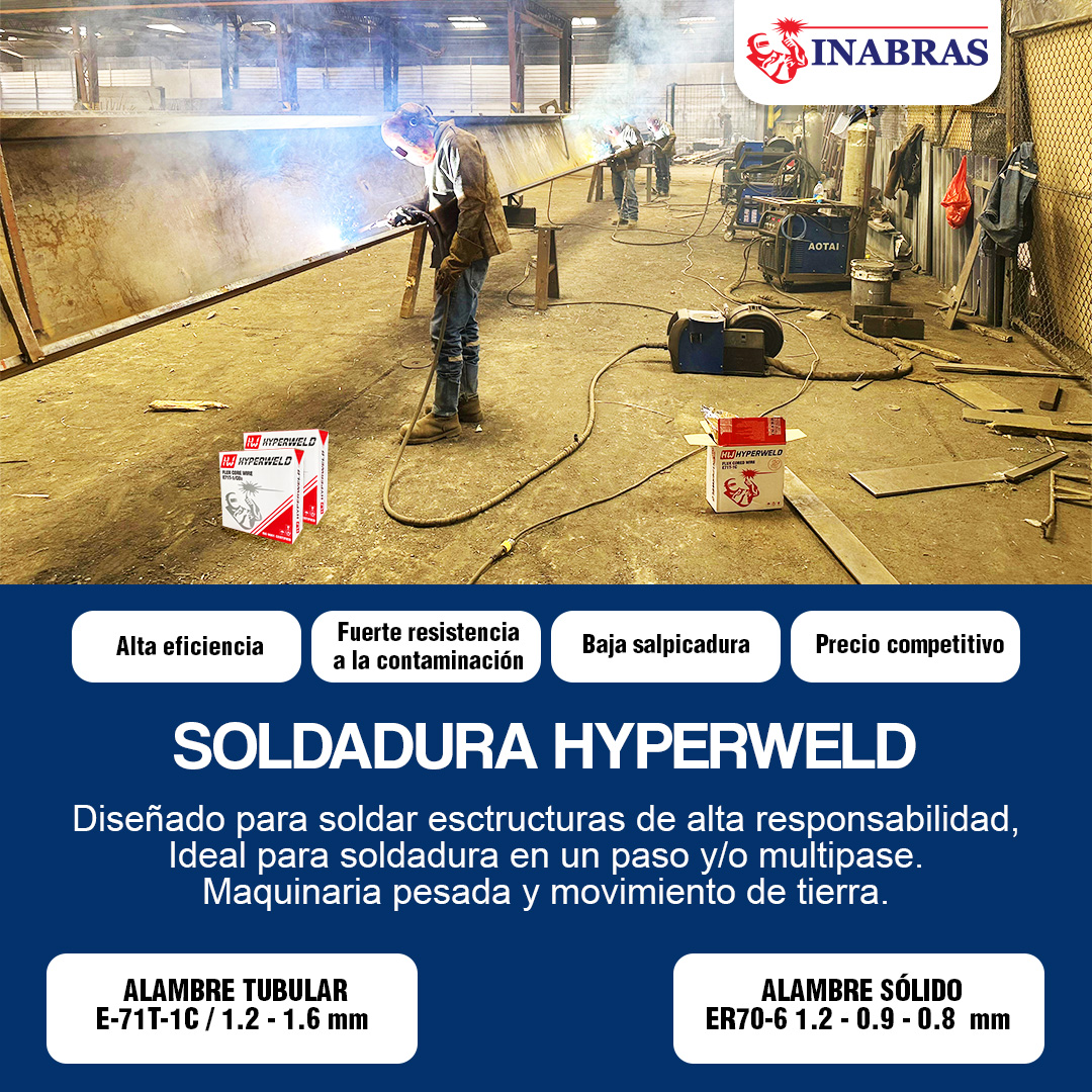 Inabras - 👨‍🏭🔥 ALAMBRE TUBULAR - SÓLIDO HYPERWELD👨‍🏭🔥 🔗 Cotiza nuestros ...
