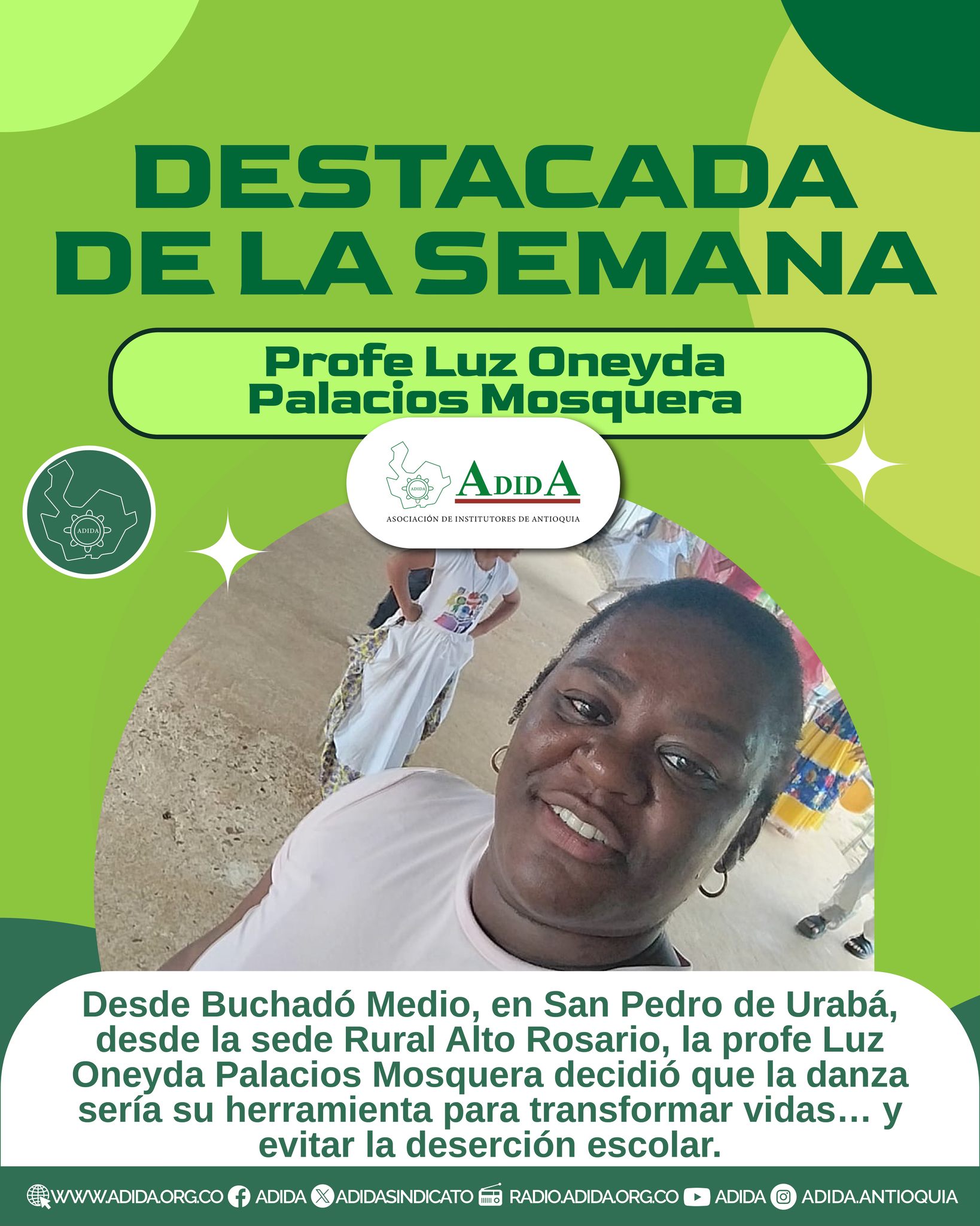 ADIDA - Destacada de la Semana – Profe Luz Oneyda... | Facebook