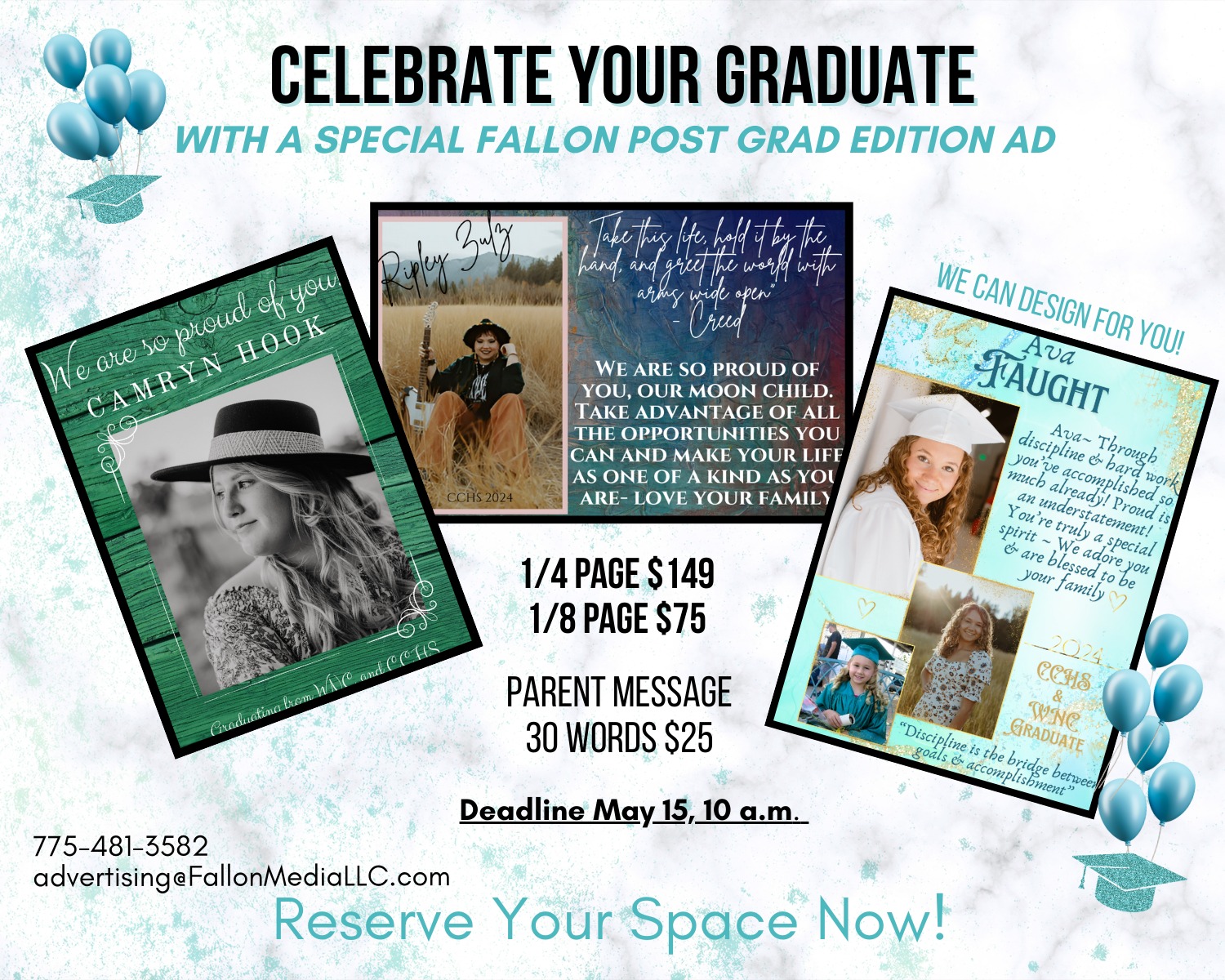 The Fallon - Celebrate your graduating senior with a personalized ad in ...