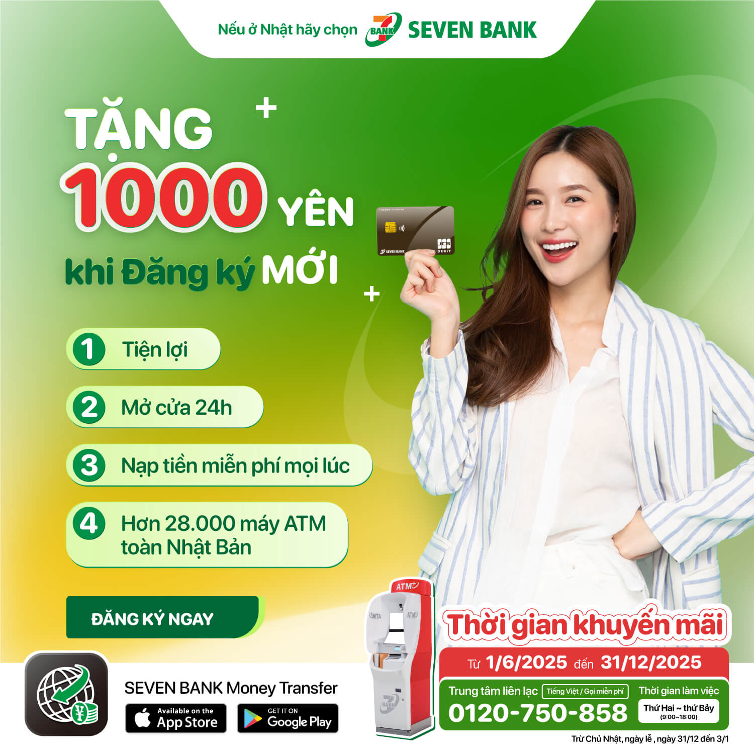 SEVEN BANK - Chương trình khuyến mãi đăng ký mới vẫn đang... | Facebook