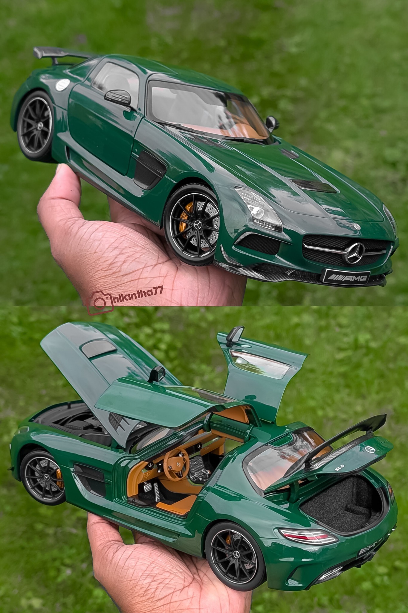 A special colour for a special car, this Mercedes-Benz SLS AMG 