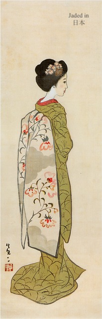 A ca. 1930s bijinga (美人画) portrait of a young Japanese lady in