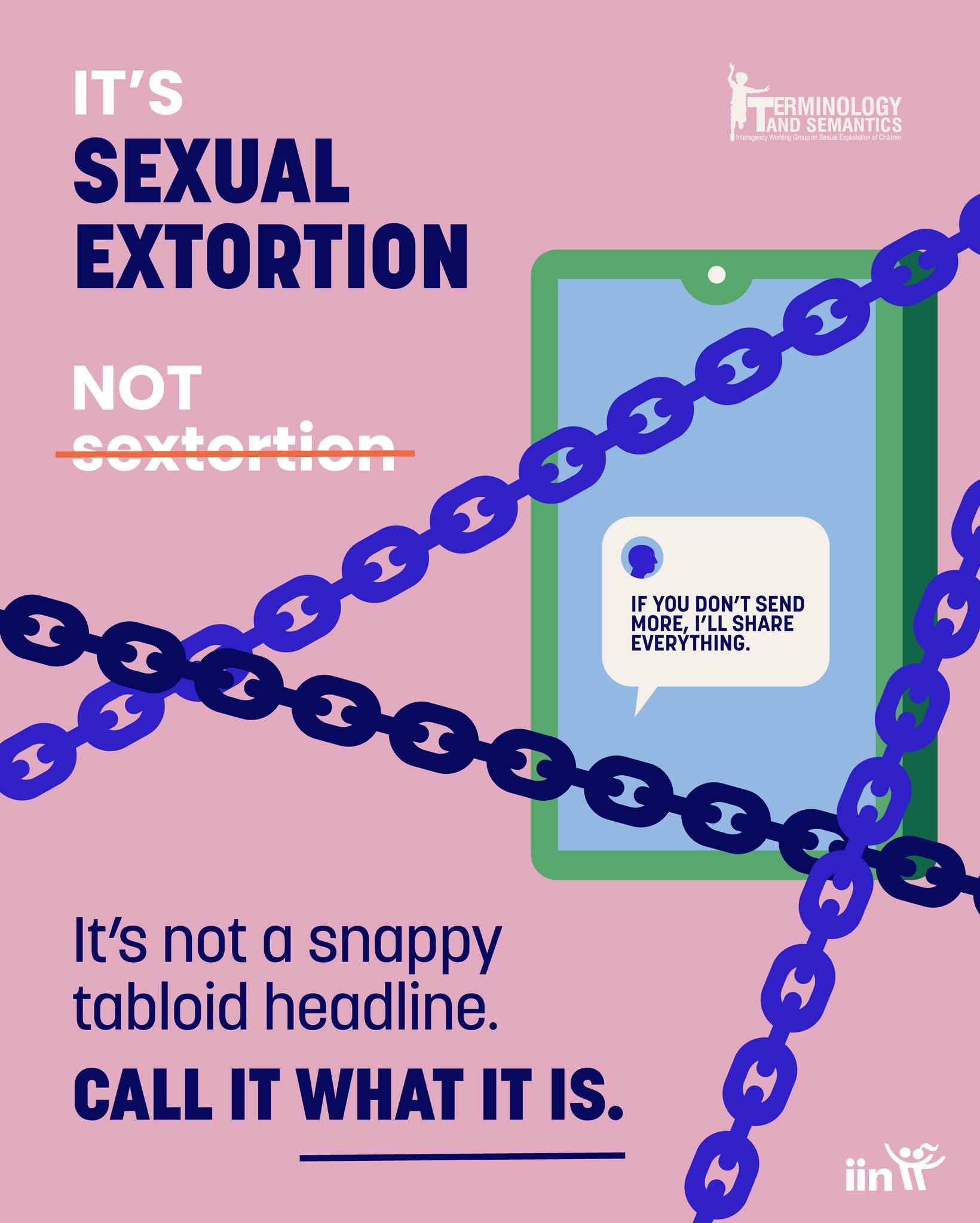 “Sextortion” is a media shorthand that trivialises what is a profoundly ...