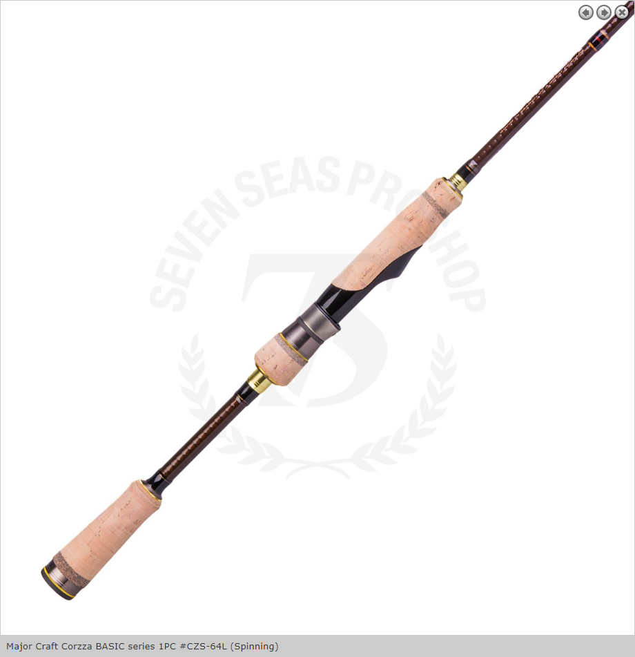 MAJOR CRAFT CORZZA BASIC SERIES 1PC #CZS-64L (SPINNING) - SPINNING